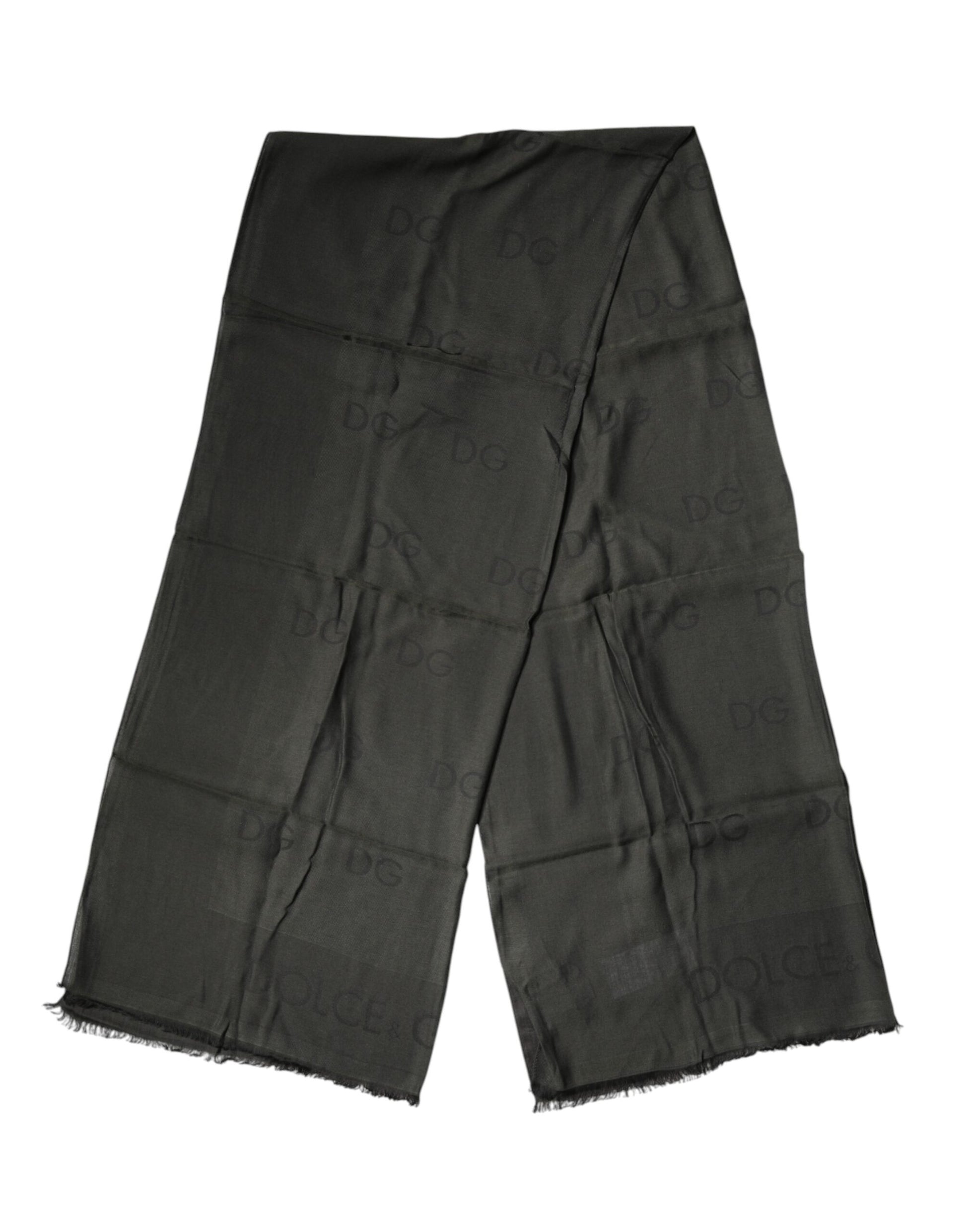 Dolce & Gabbana Black Modal Neck Wrap Men Shawl Men Scarf Curated Luxury Accessories by Orvyn