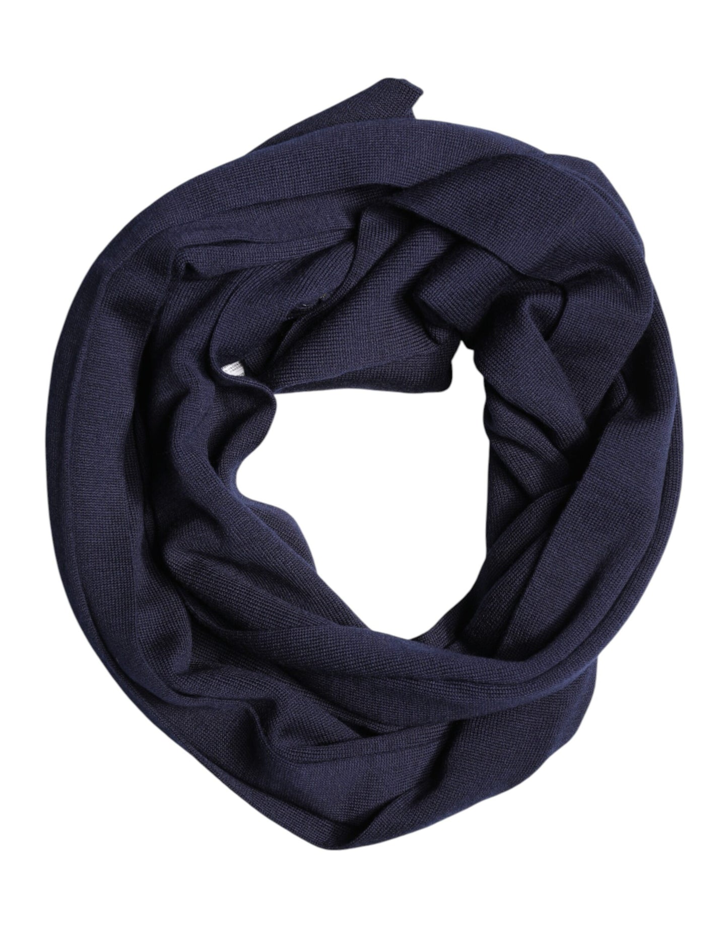 Dolce & Gabbana Blue Wool DG Loves London Neck Wrap Scarf Curated Luxury Accessories by Orvyn