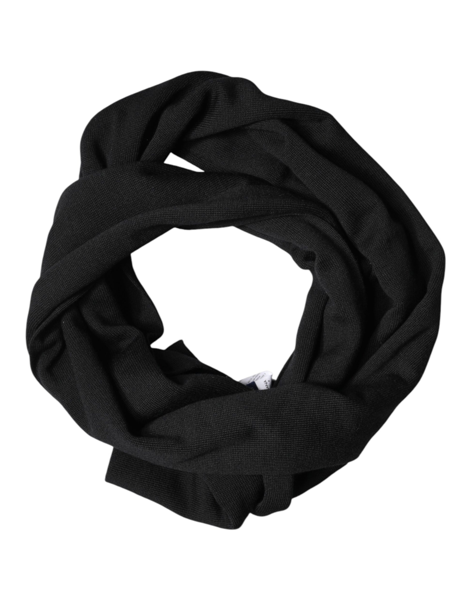 Dolce & Gabbana Blue Wool DG Loves London Neck Wrap Scarf Curated Luxury Accessories by Orvyn