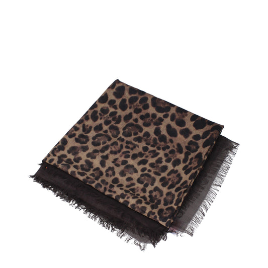 Valentino Garavani Brown Cashmere Foulard Curated Luxury Accessories by Orvyn
