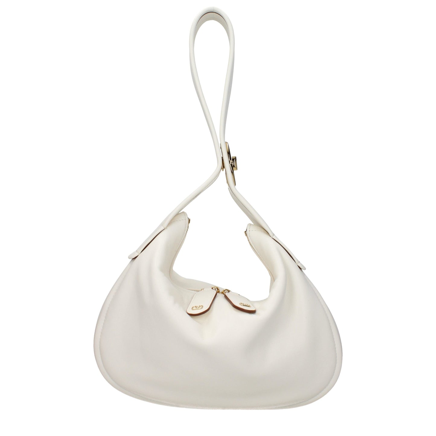 Valentino Garavani VLogo Beige Leather Handbag curated by orvyn luxury accessories
