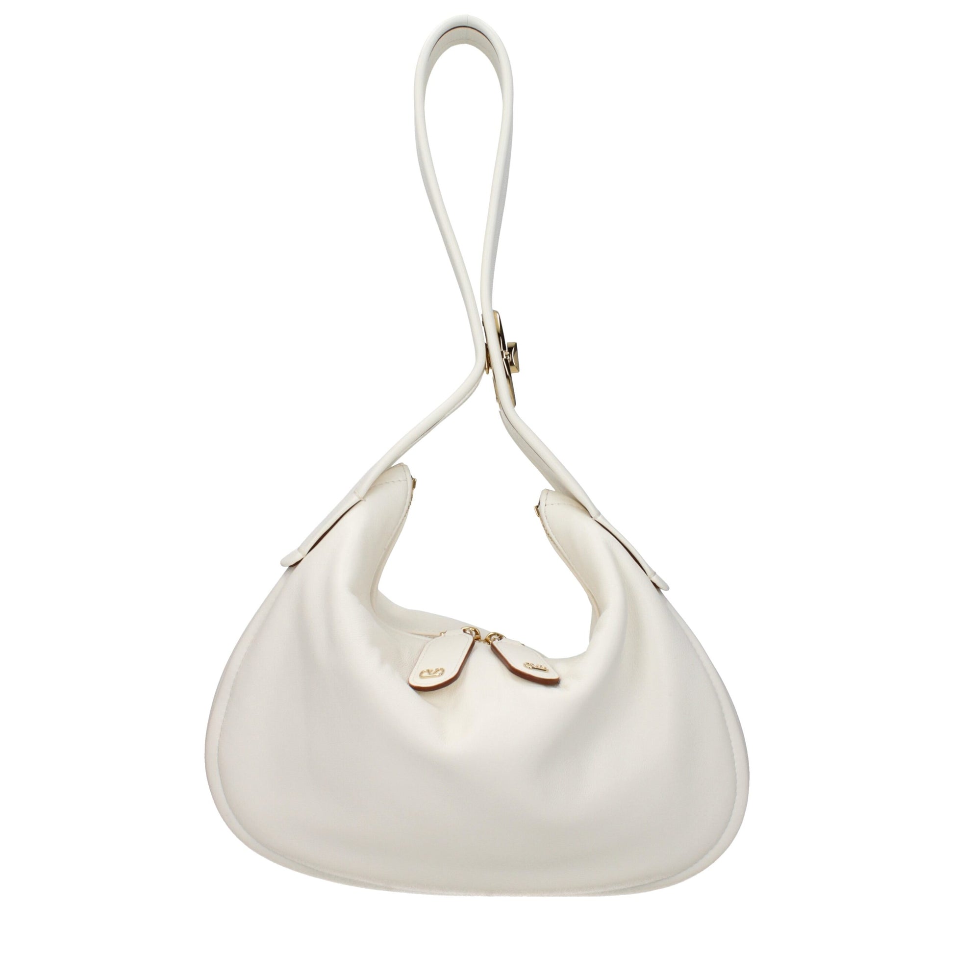 Valentino Garavani VLogo Beige Leather Handbag curated by orvyn luxury accessories