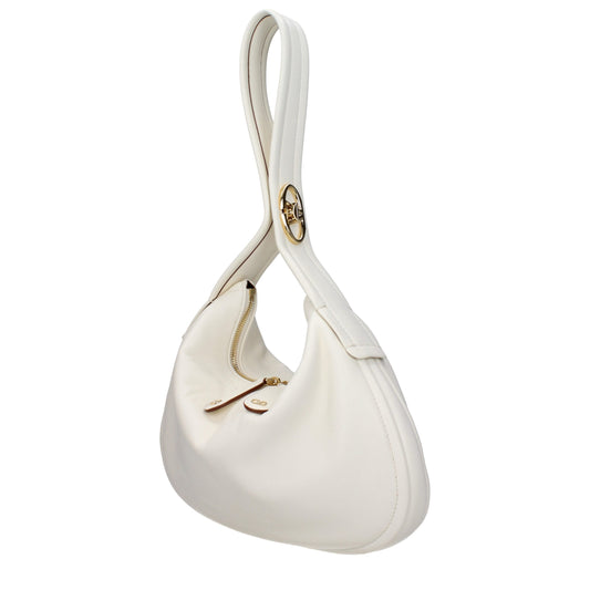 Valentino Garavani VLogo Beige Leather Handbag