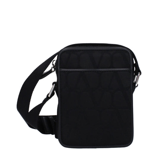 Valentino Garavani Black Fabric Crossbody Bag Curated Luxury Accessories by Orvyn