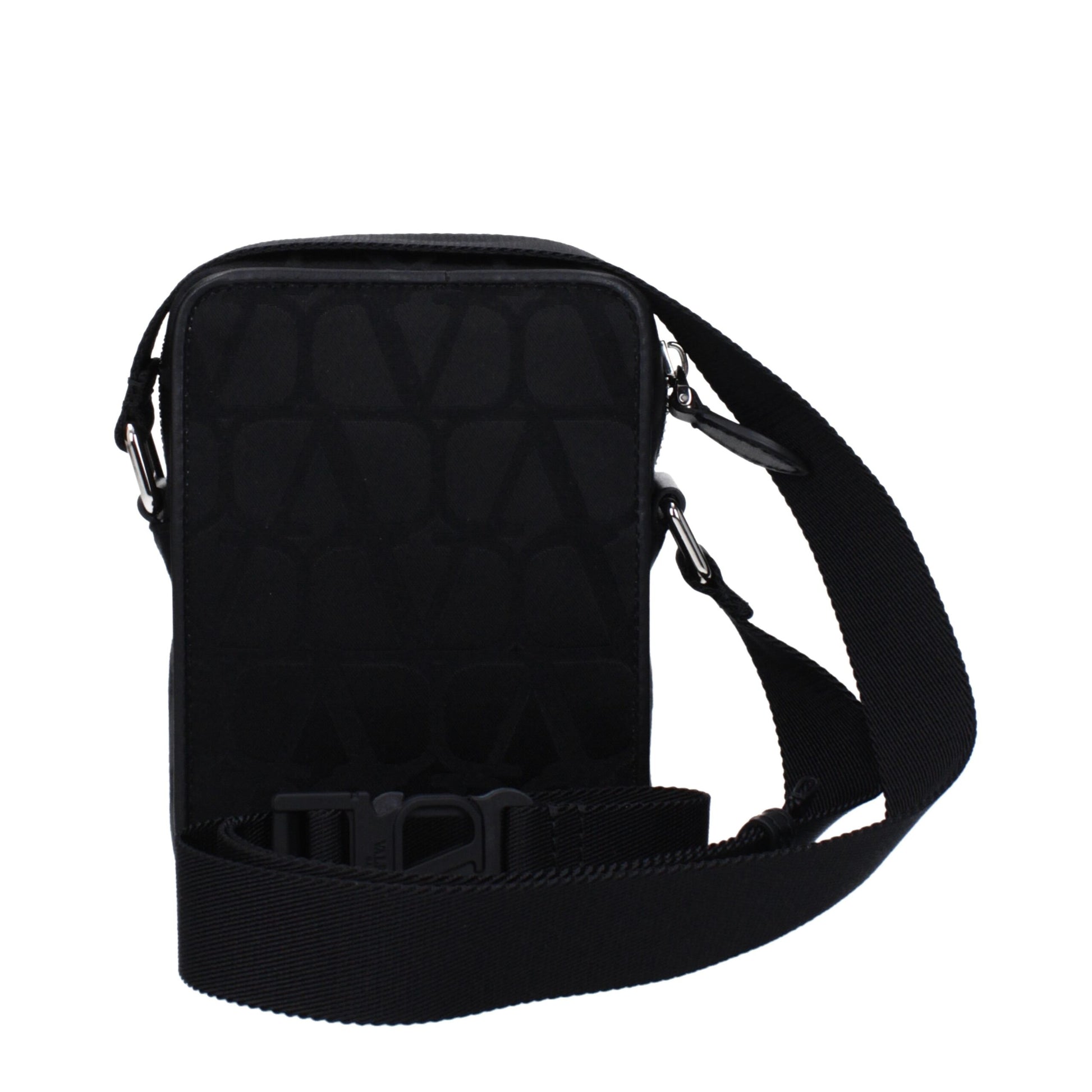 Valentino Garavani Black Fabric Crossbody Bag Curated Luxury Accessories by Orvyn