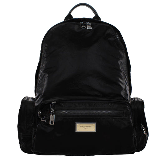 Dolce & Gabbana Black Nylon Backpack Curated Luxury Accessories by Orvyn
