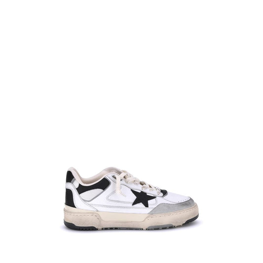 Golden Goose White Calf Leather Bos Taurus Chunky Sneakers Curated Luxury Accessories by Orvyn