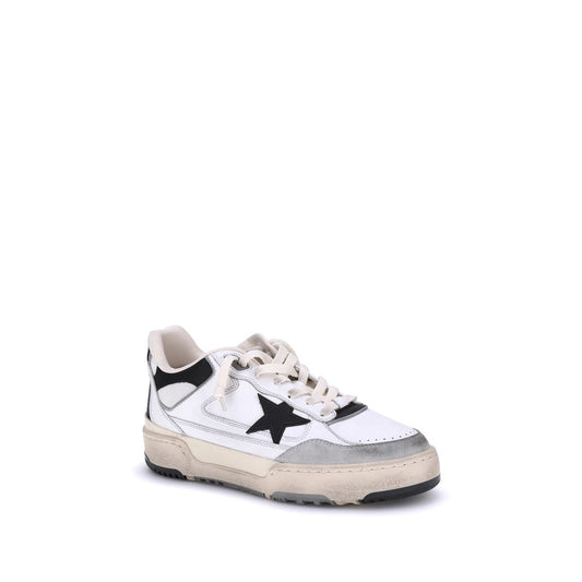 Golden Goose White Calf Leather Bos Taurus Chunky Sneakers Curated Luxury Accessories by Orvyn