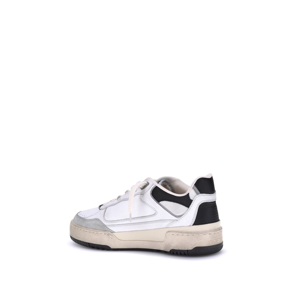 Golden Goose White Calf Leather Bos Taurus Chunky Sneakers Curated Luxury Accessories by Orvyn