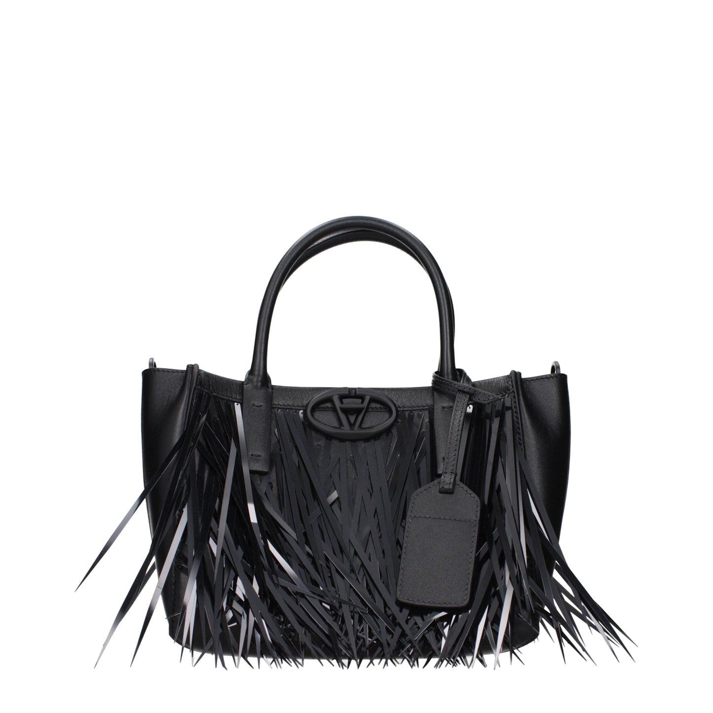 Valentino Garavani VLogo Black Leather Handbag curated by orvyn luxury accessories