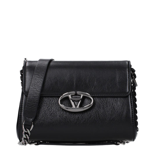 Valentino Garavani VLogo Black Leather Crossbody Bag curated by orvyn luxury accessories