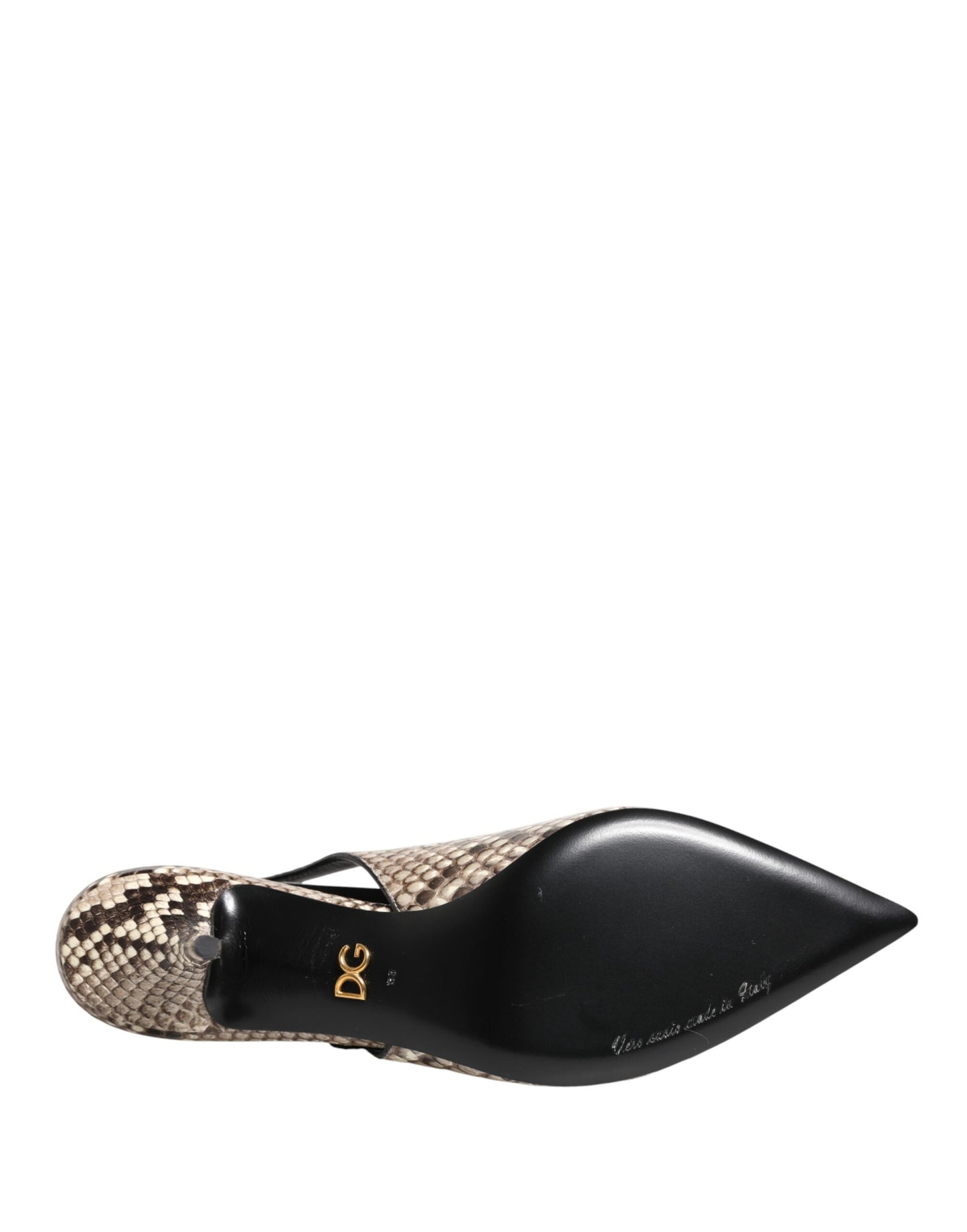 Dolce & Gabbana Multicolor Leather Heels Slingback Shoes Curated Luxury Accessories by Orvyn