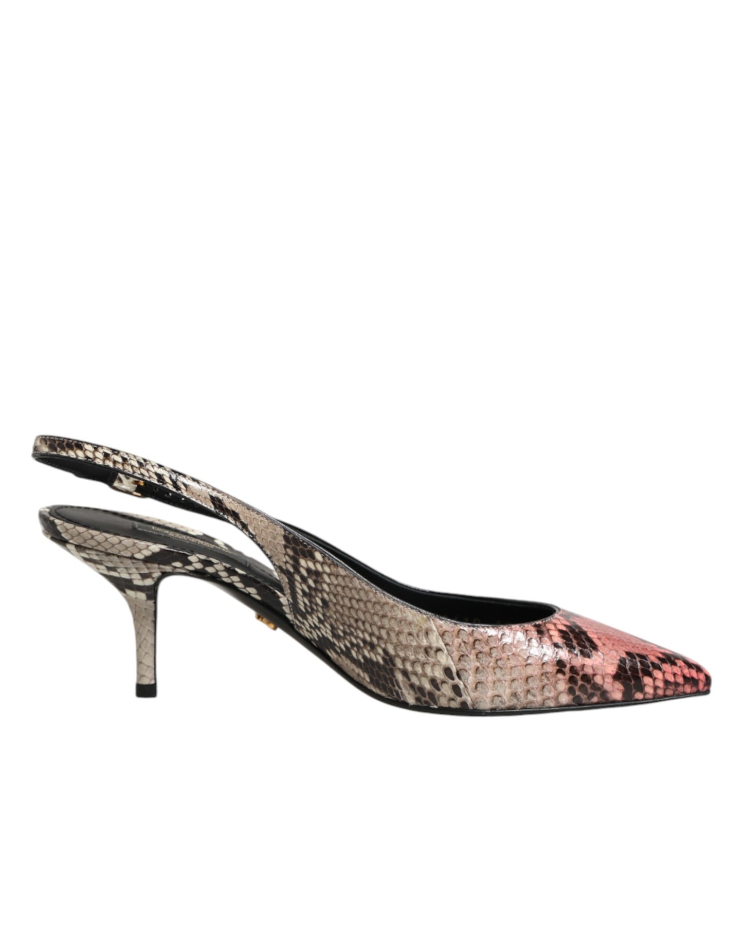 Dolce & Gabbana Multicolor Leather Heels Slingback Shoes Curated Luxury Accessories by Orvyn