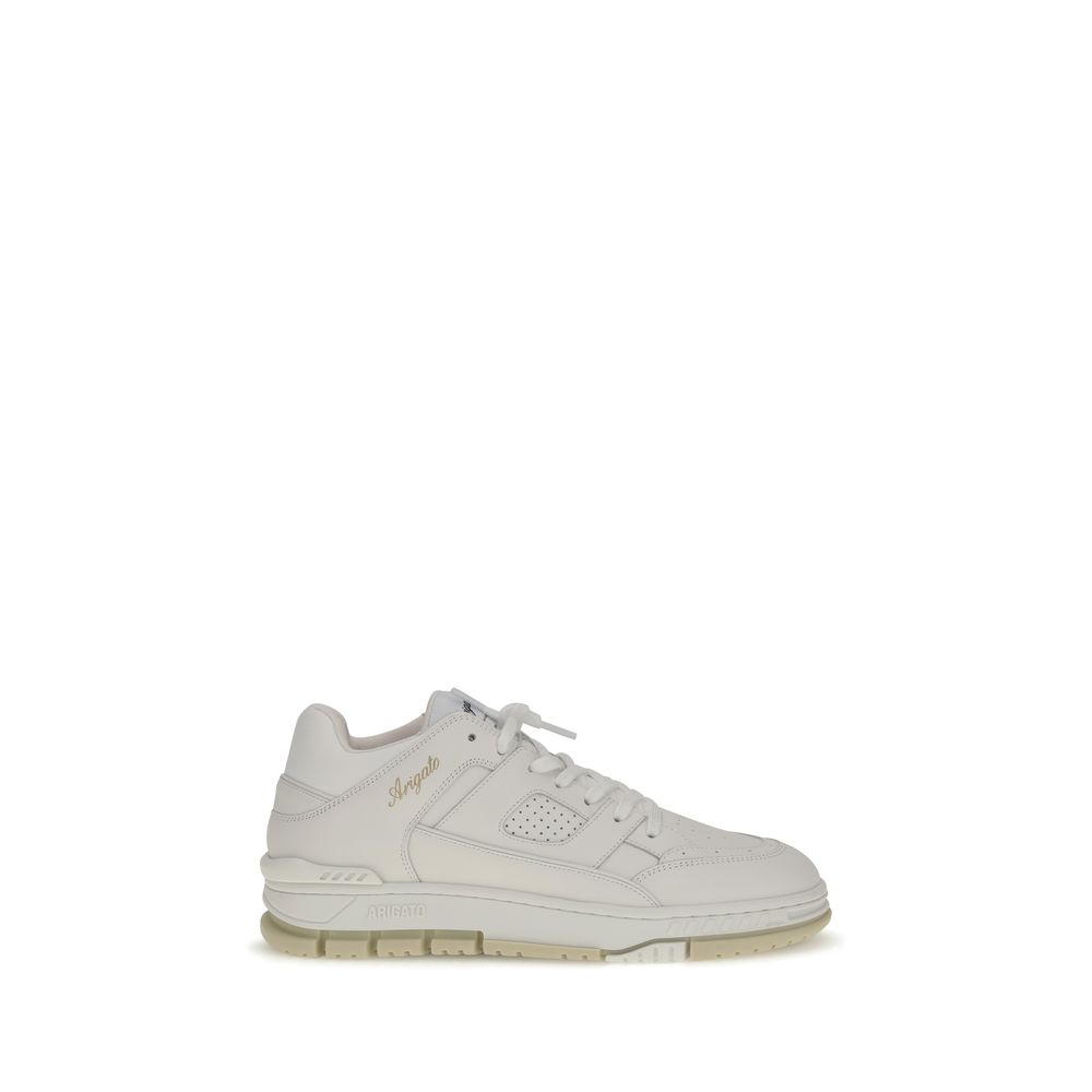 Axel Arigato White Calf Leather Bos Taurus Low Top Sneakers Curated Luxury Accessories by Orvyn