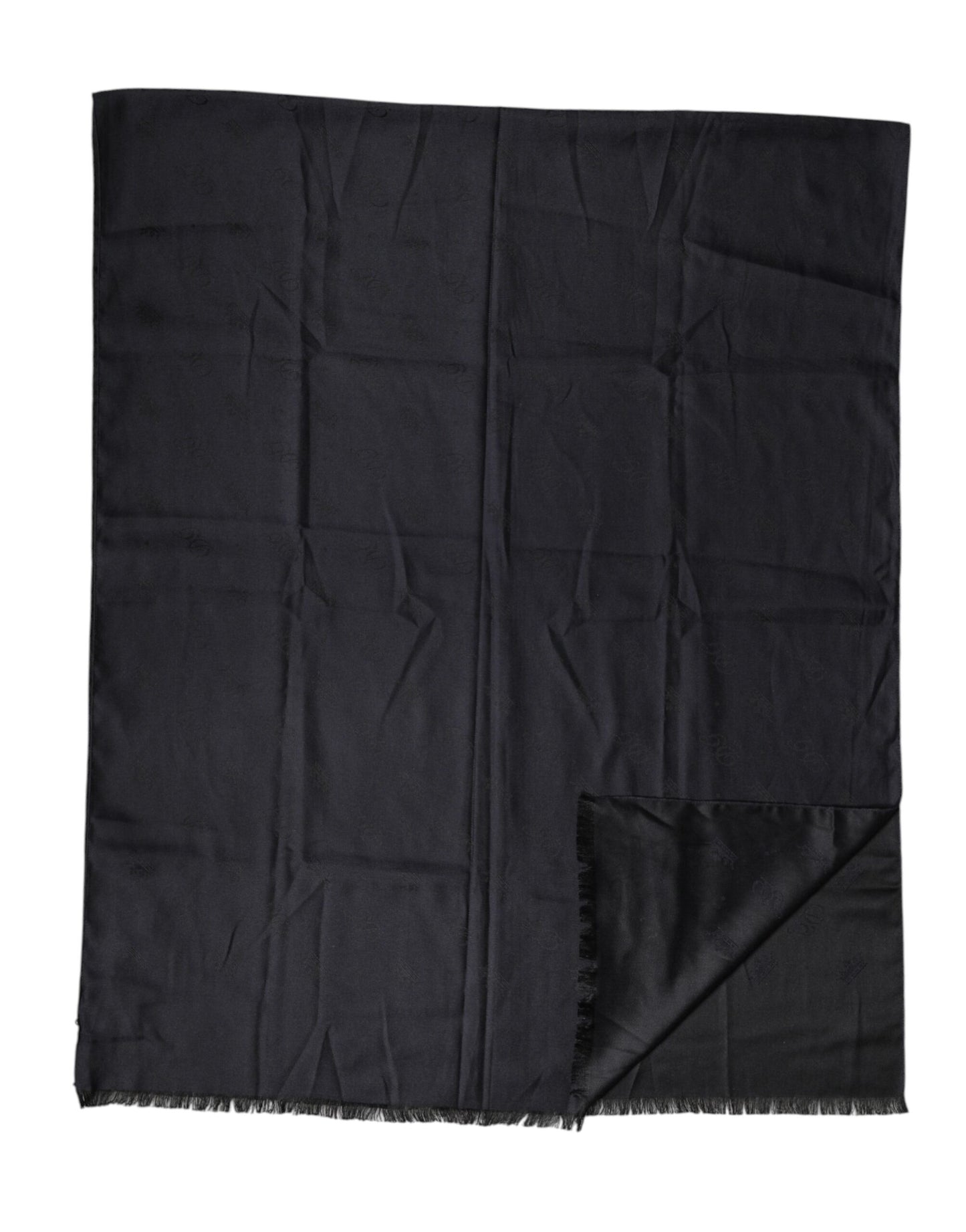 Dolce & Gabbana Black Lace Stole Silk NeckWrap Shawl Scarf Curated Luxury Accessories by Orvyn