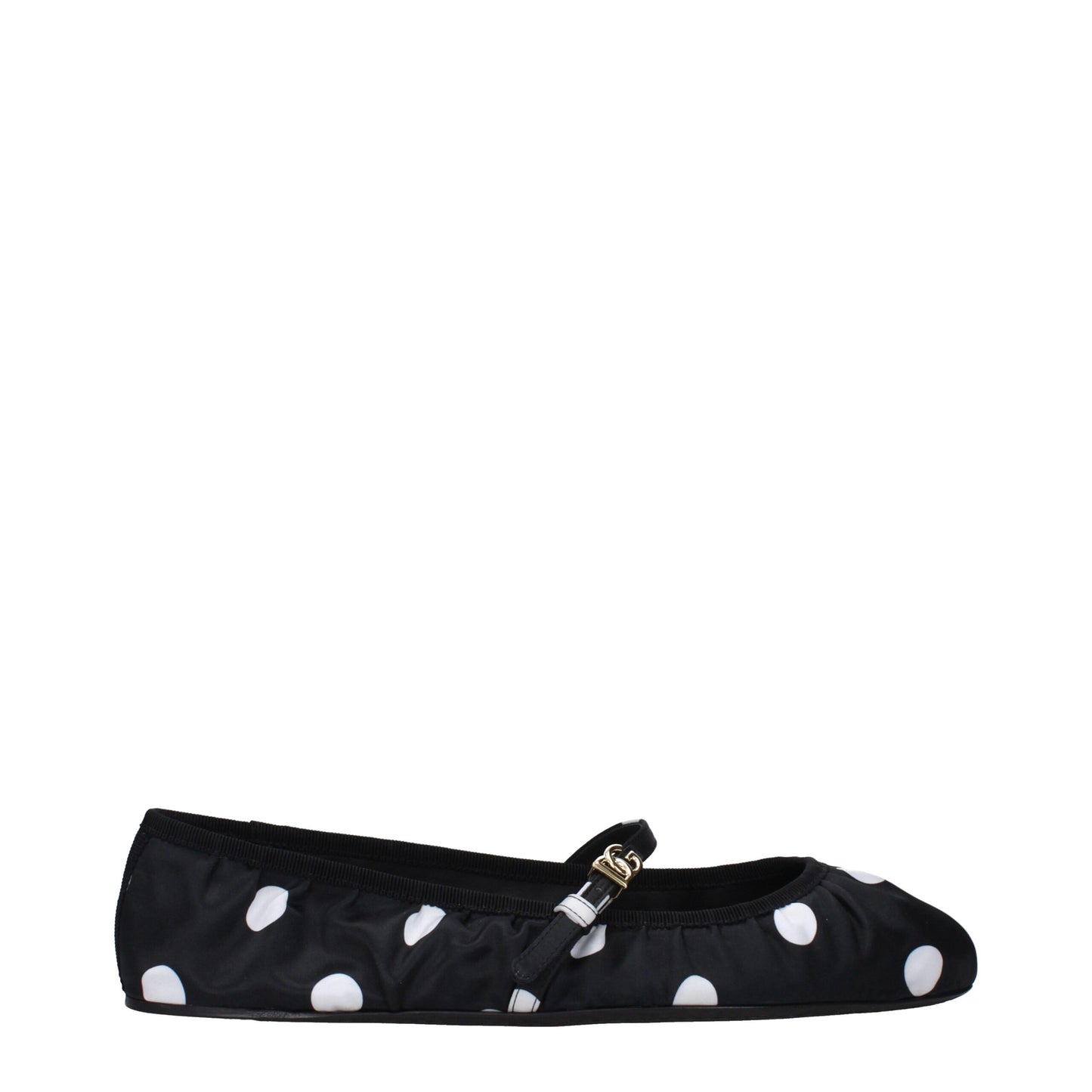Dolce & Gabbana Black Fabric Ballet Flats Curated Luxury Accessories by Orvyn