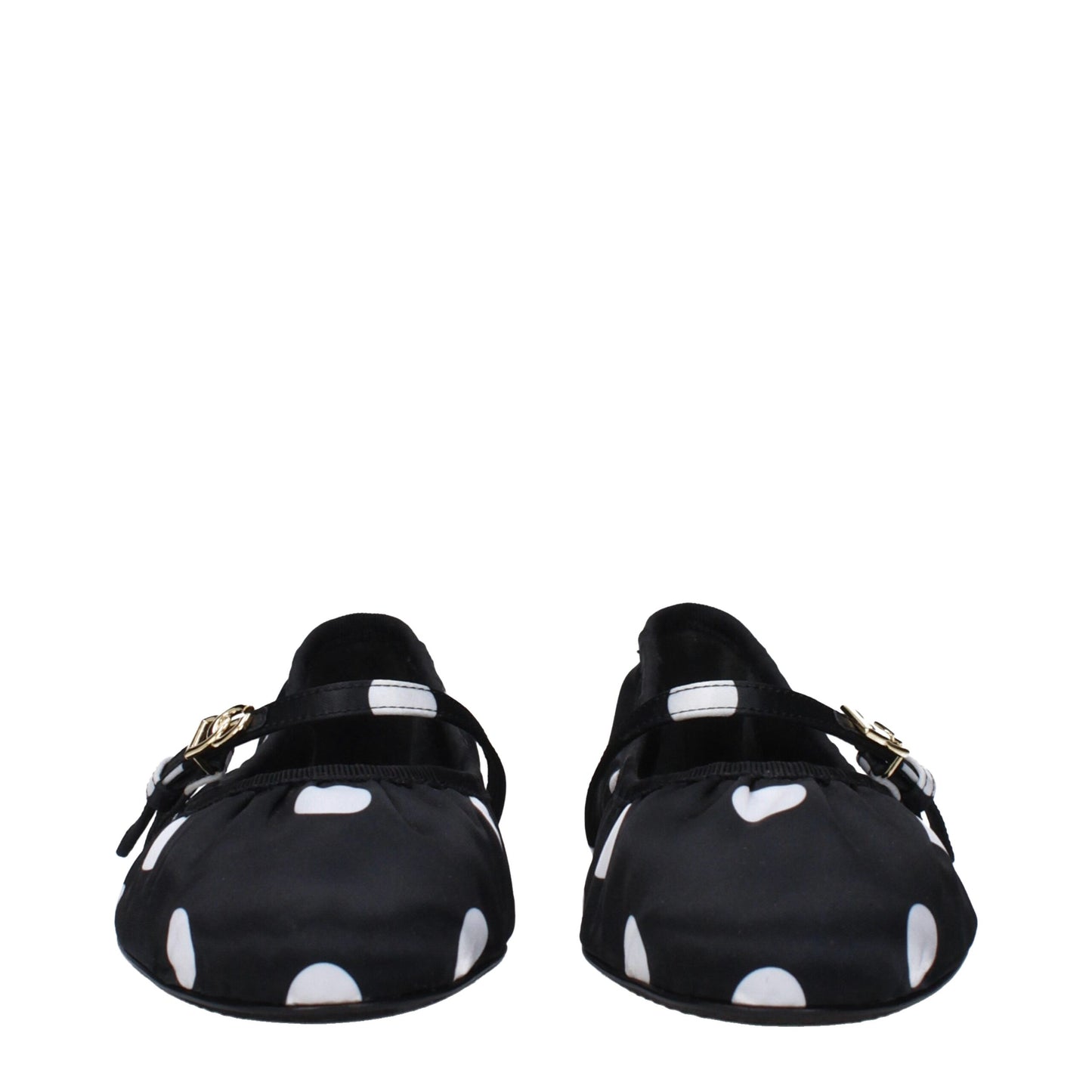 Dolce & Gabbana Black Fabric Ballet Flats Curated Luxury Accessories by Orvyn