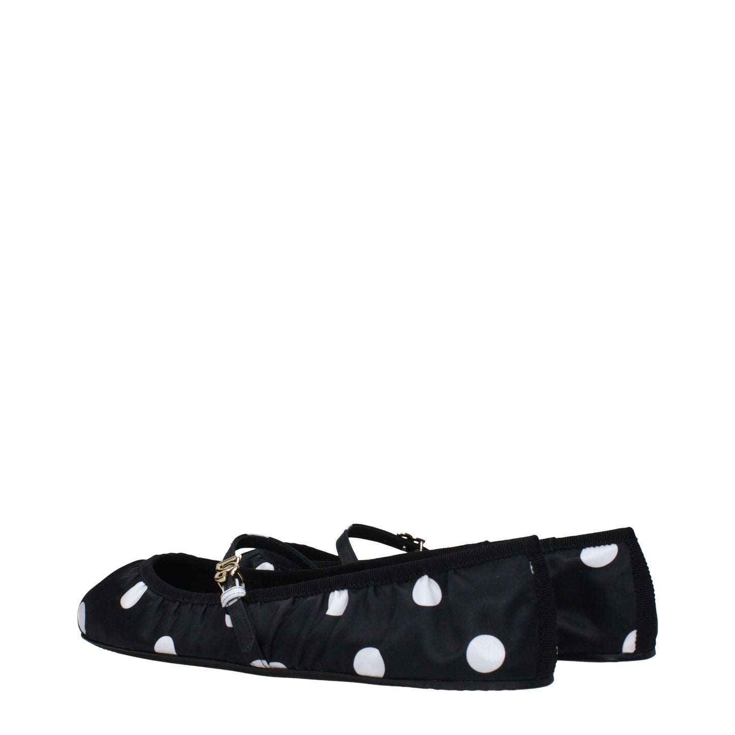 Dolce & Gabbana Black Fabric Ballet Flats Curated Luxury Accessories by Orvyn