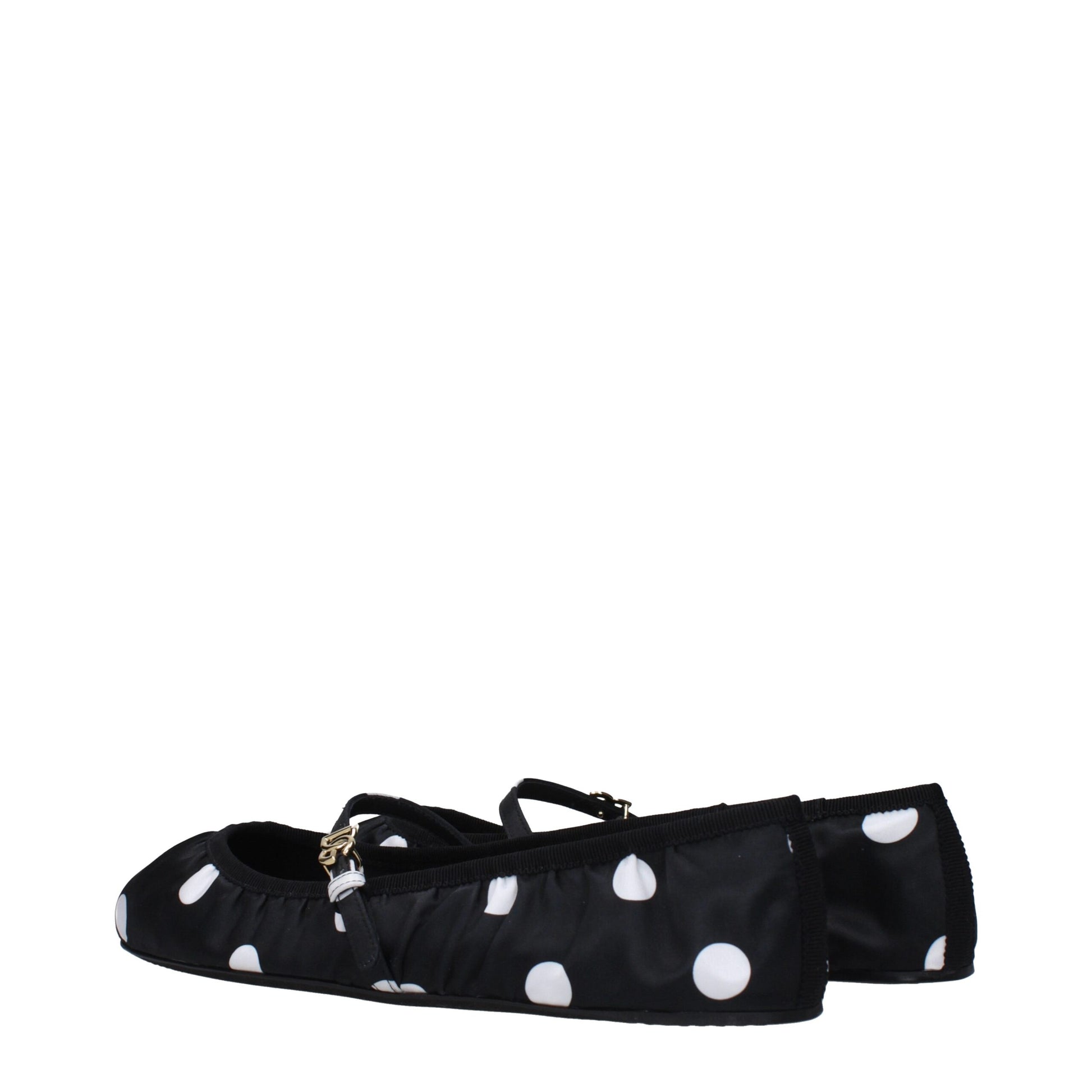 Dolce & Gabbana Black Fabric Ballet Flats Curated Luxury Accessories by Orvyn
