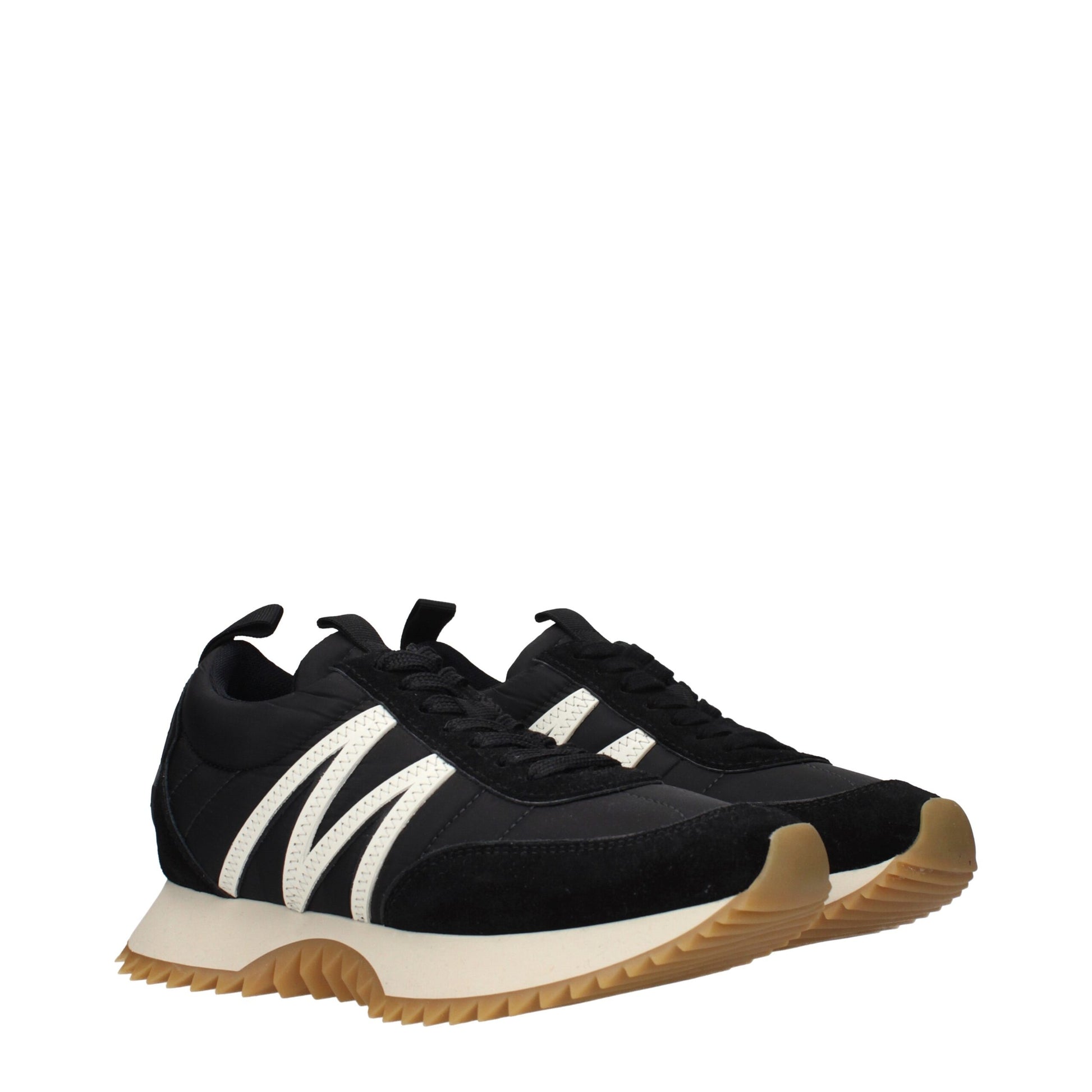 Moncler Black Fabric Low Top Sneakers Curated Luxury Accessories by Orvyn