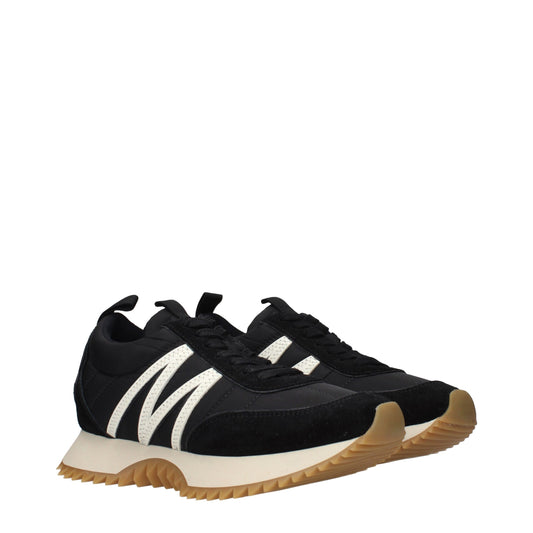 Moncler Black Fabric Low Top Sneakers Curated Luxury Accessories by Orvyn