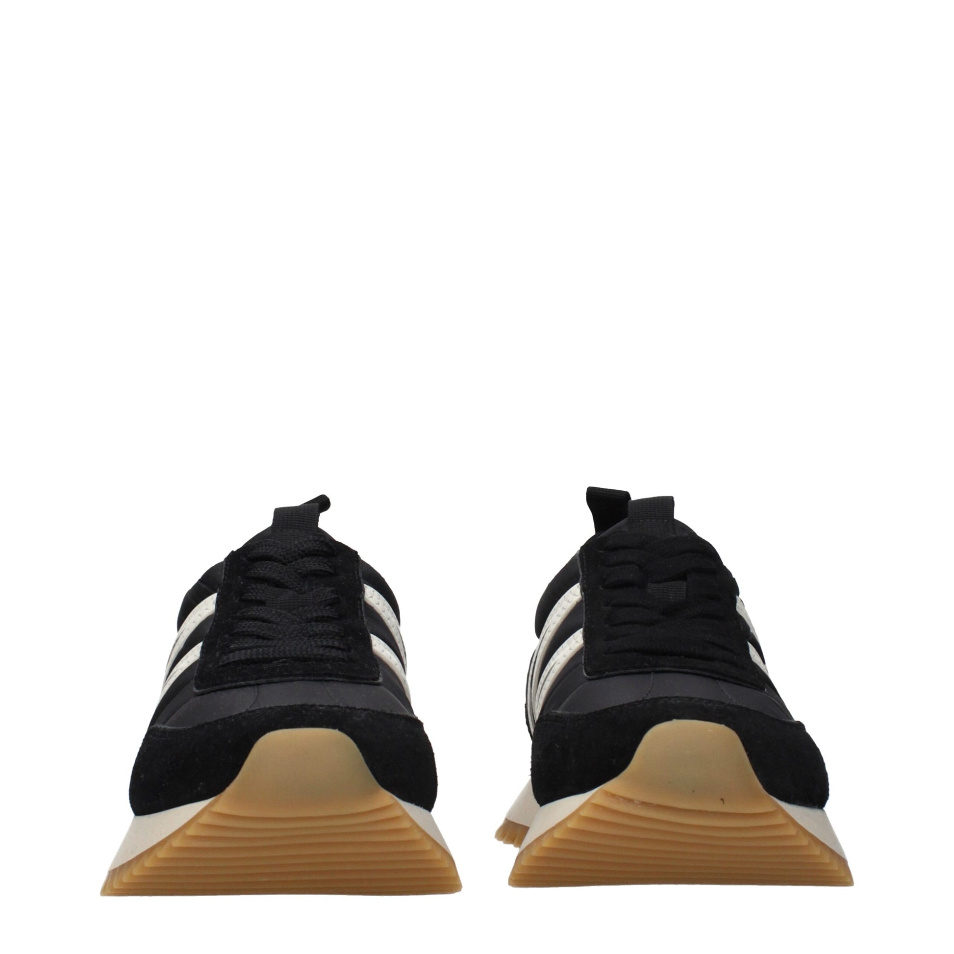 Moncler Black Fabric Low Top Sneakers Curated Luxury Accessories by Orvyn