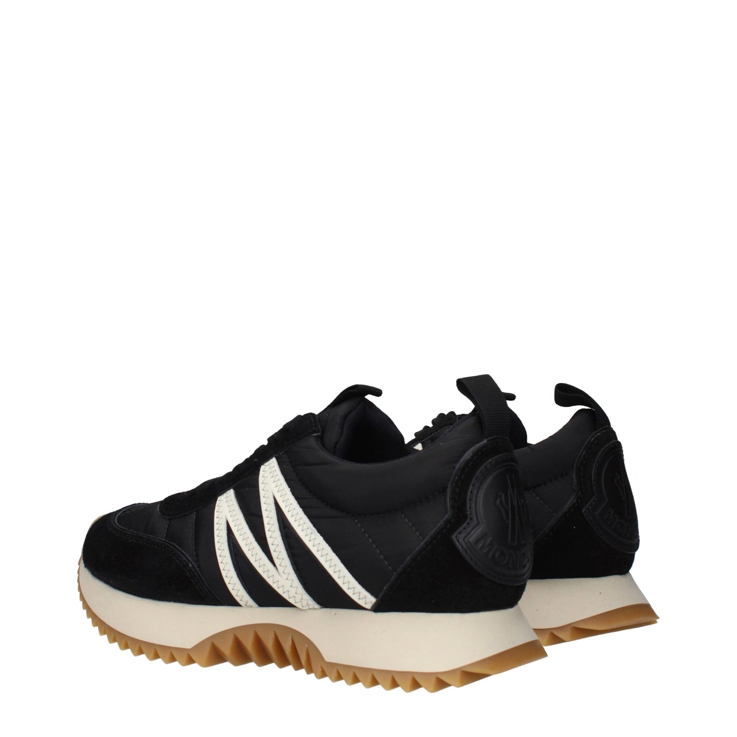 Moncler Black Fabric Low Top Sneakers Curated Luxury Accessories by Orvyn