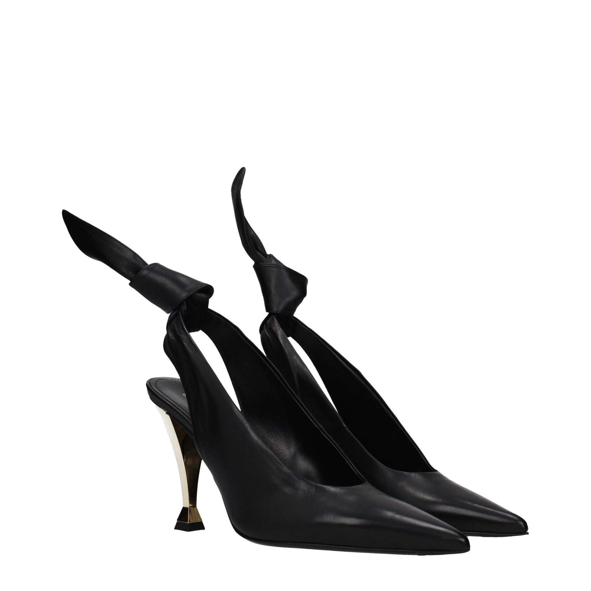 Givenchy Black Leather High Heel Pumps Curated Luxury Accessories by Orvyn