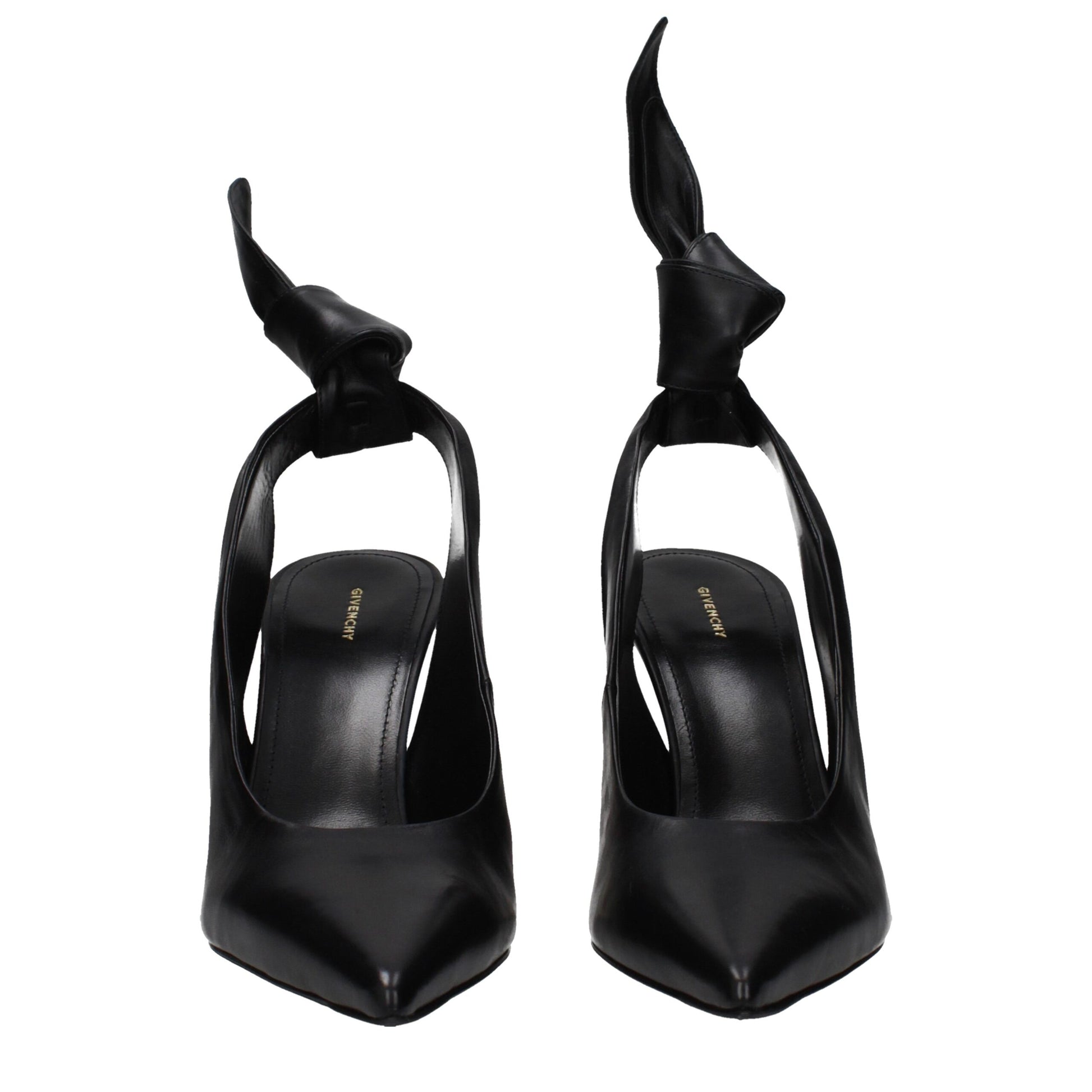 Givenchy Black Leather High Heel Pumps Curated Luxury Accessories by Orvyn