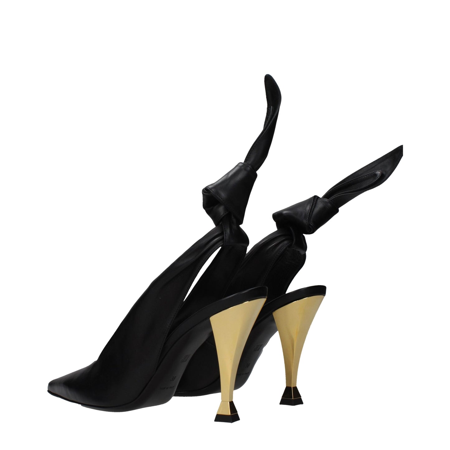 Givenchy Black Leather High Heel Pumps Curated Luxury Accessories by Orvyn