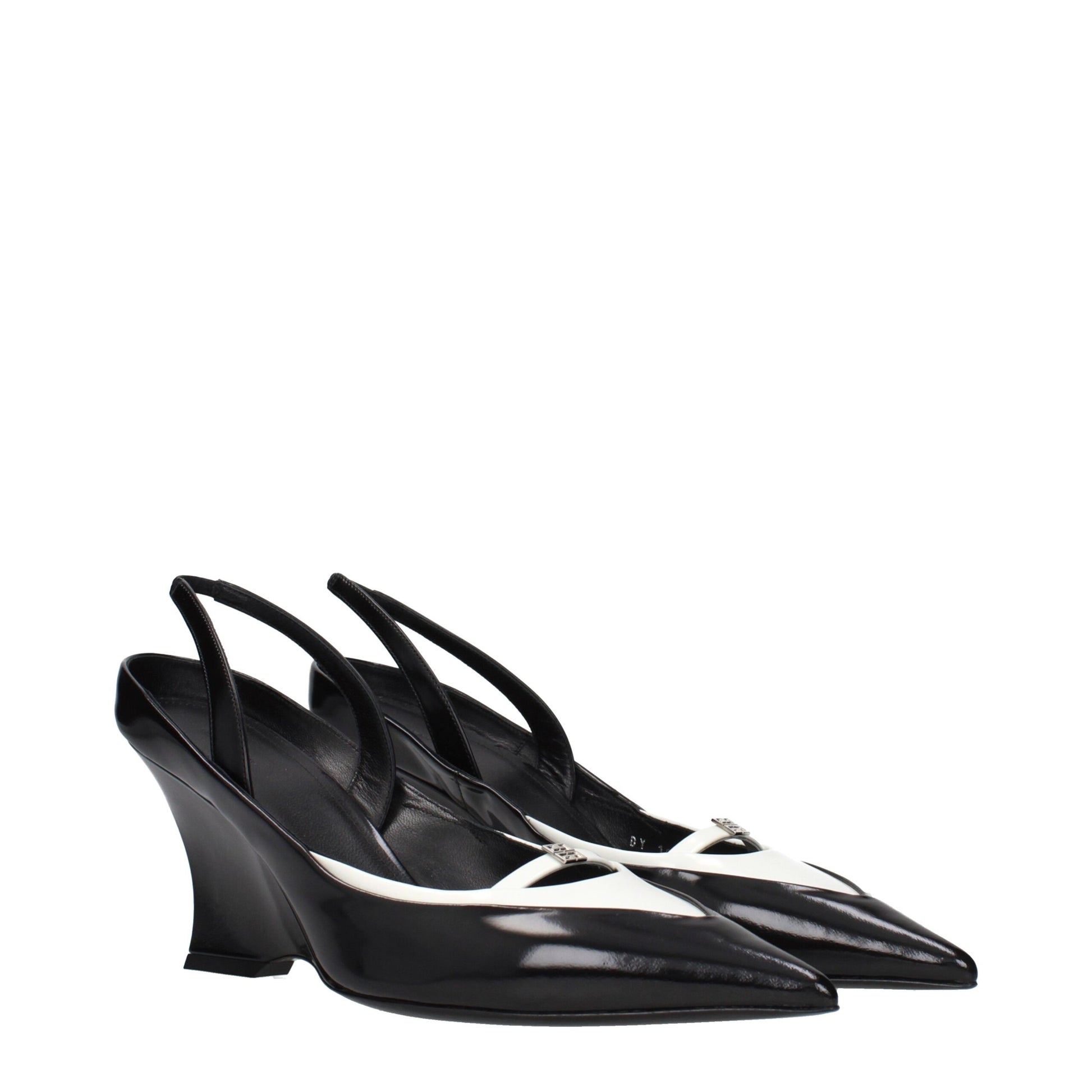 Givenchy Black Leather Wedge Sandals Curated Luxury Accessories by Orvyn