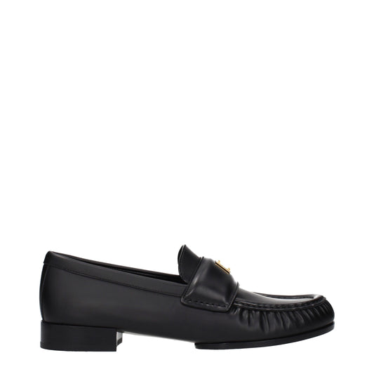 Givenchy Black Leather Slip-On Loafers Curated Luxury Accessories by Orvyn