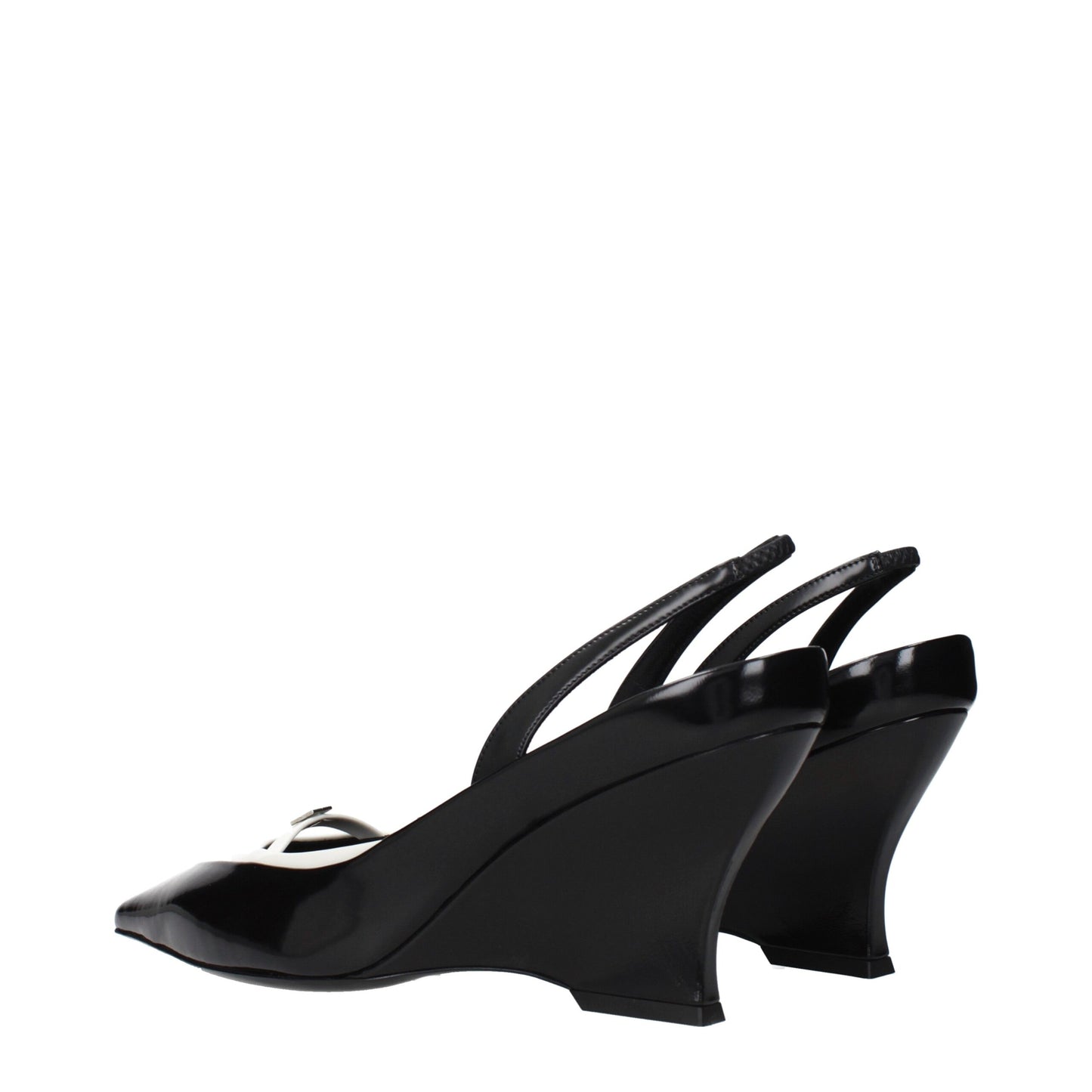 Givenchy Black Leather Wedge Sandals Curated Luxury Accessories by Orvyn