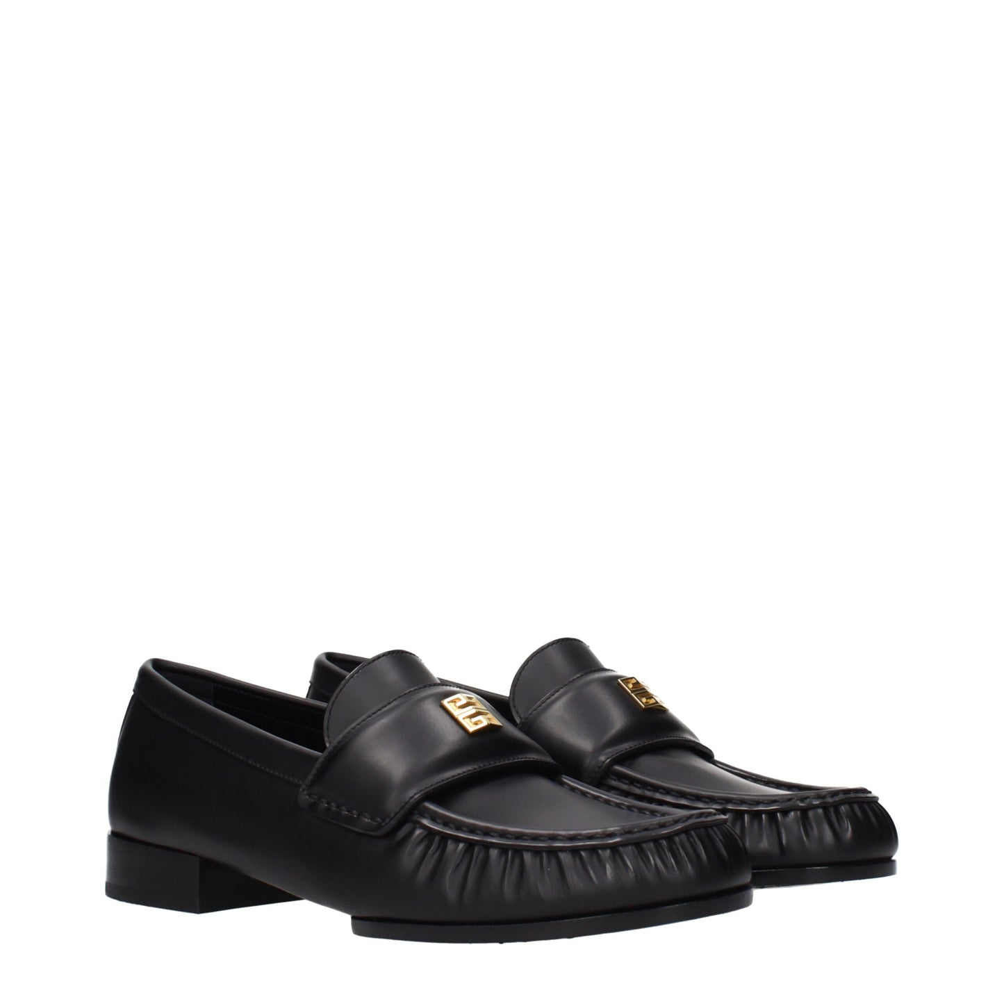 Givenchy Black Leather Slip-On Loafers Curated Luxury Accessories by Orvyn
