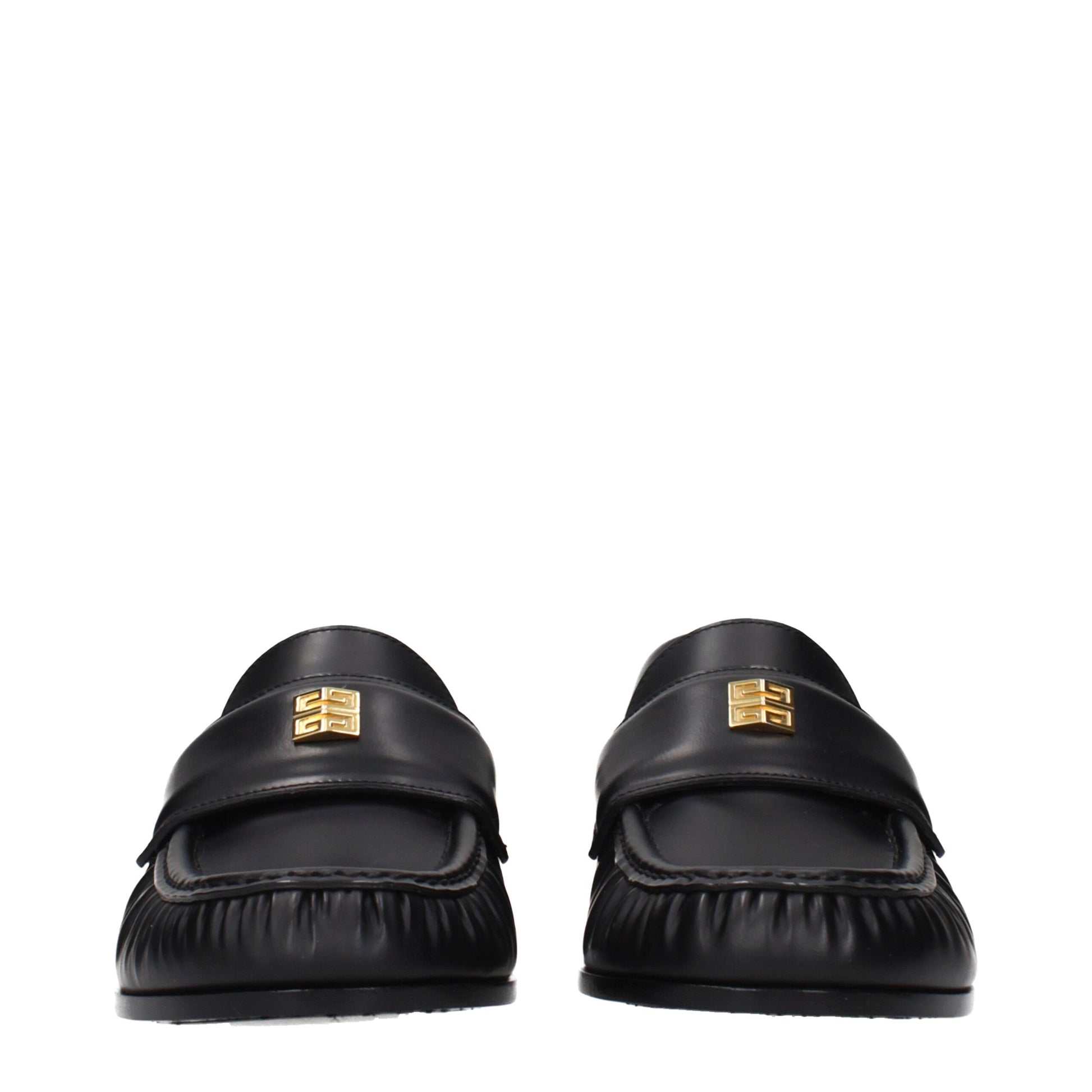 Givenchy Black Leather Slip-On Loafers Curated Luxury Accessories by Orvyn