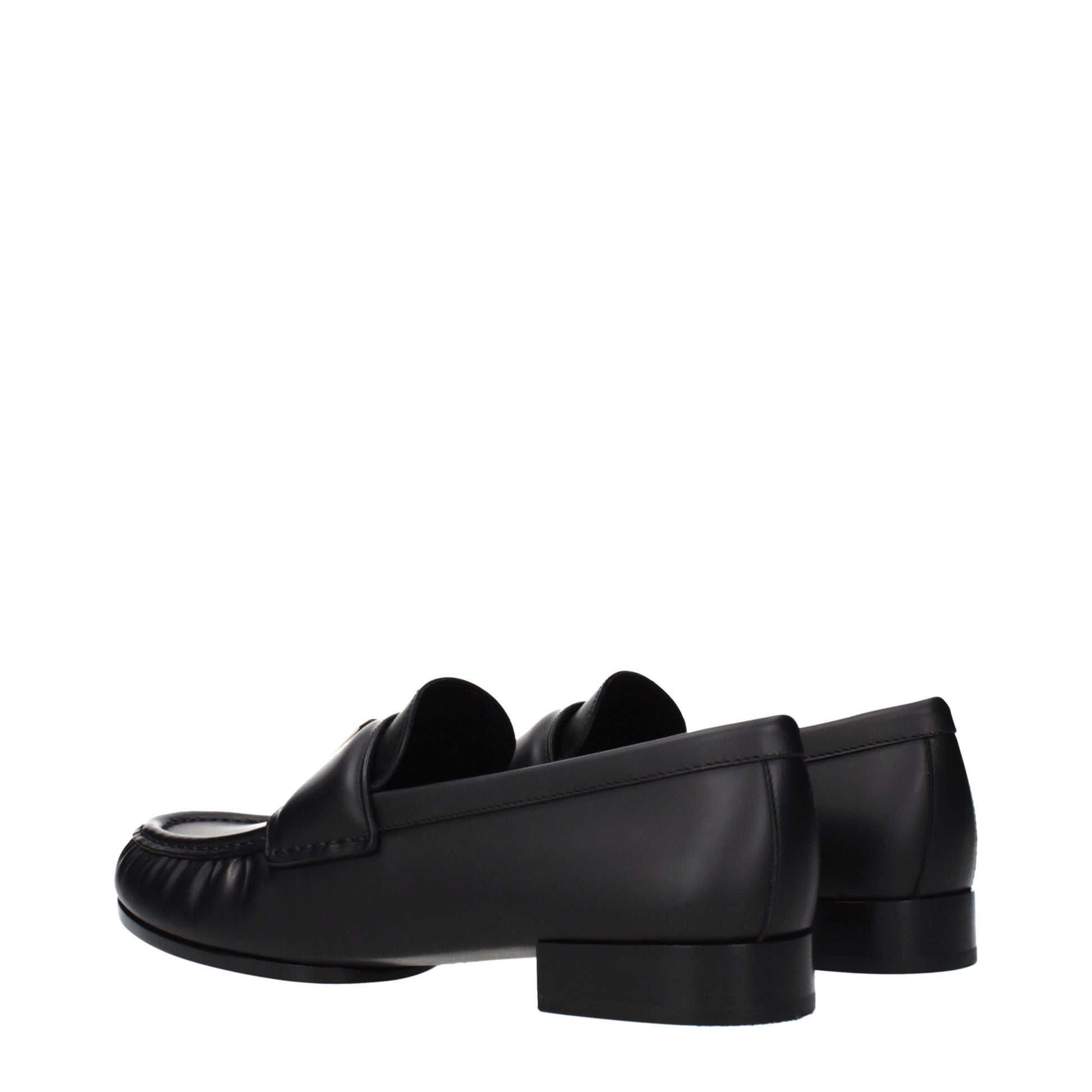 Givenchy Black Leather Slip-On Loafers Curated Luxury Accessories by Orvyn