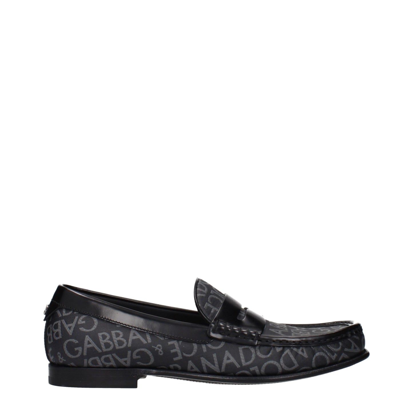 Dolce & Gabbana Black Fabric Slip-On Loafers Curated Luxury Accessories by Orvyn