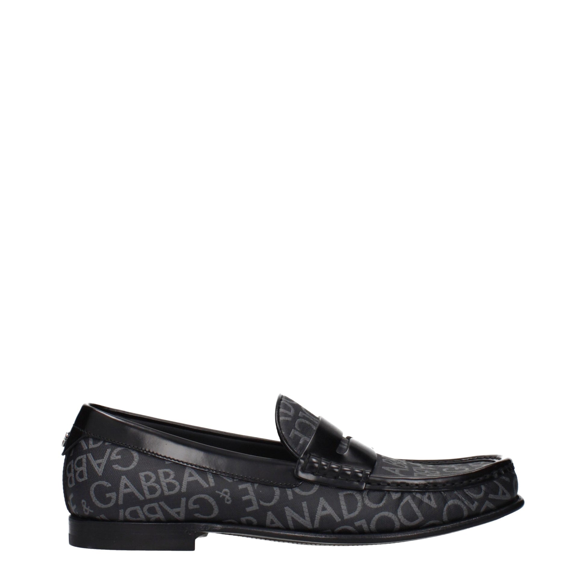 Dolce & Gabbana Black Fabric Slip-On Loafers Curated Luxury Accessories by Orvyn