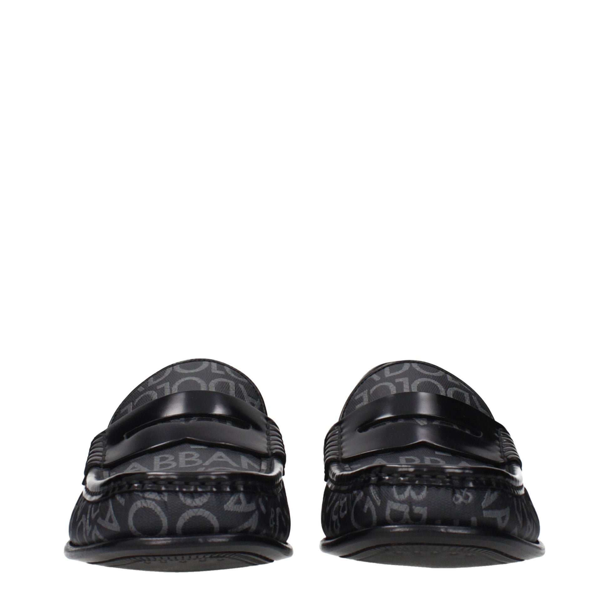 Dolce & Gabbana Black Fabric Slip-On Loafers Curated Luxury Accessories by Orvyn