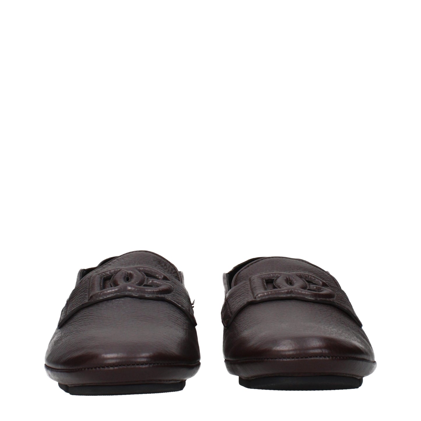 Dolce & Gabbana Brown Leather Slip-On Loafers Curated Luxury Accessories by Orvyn