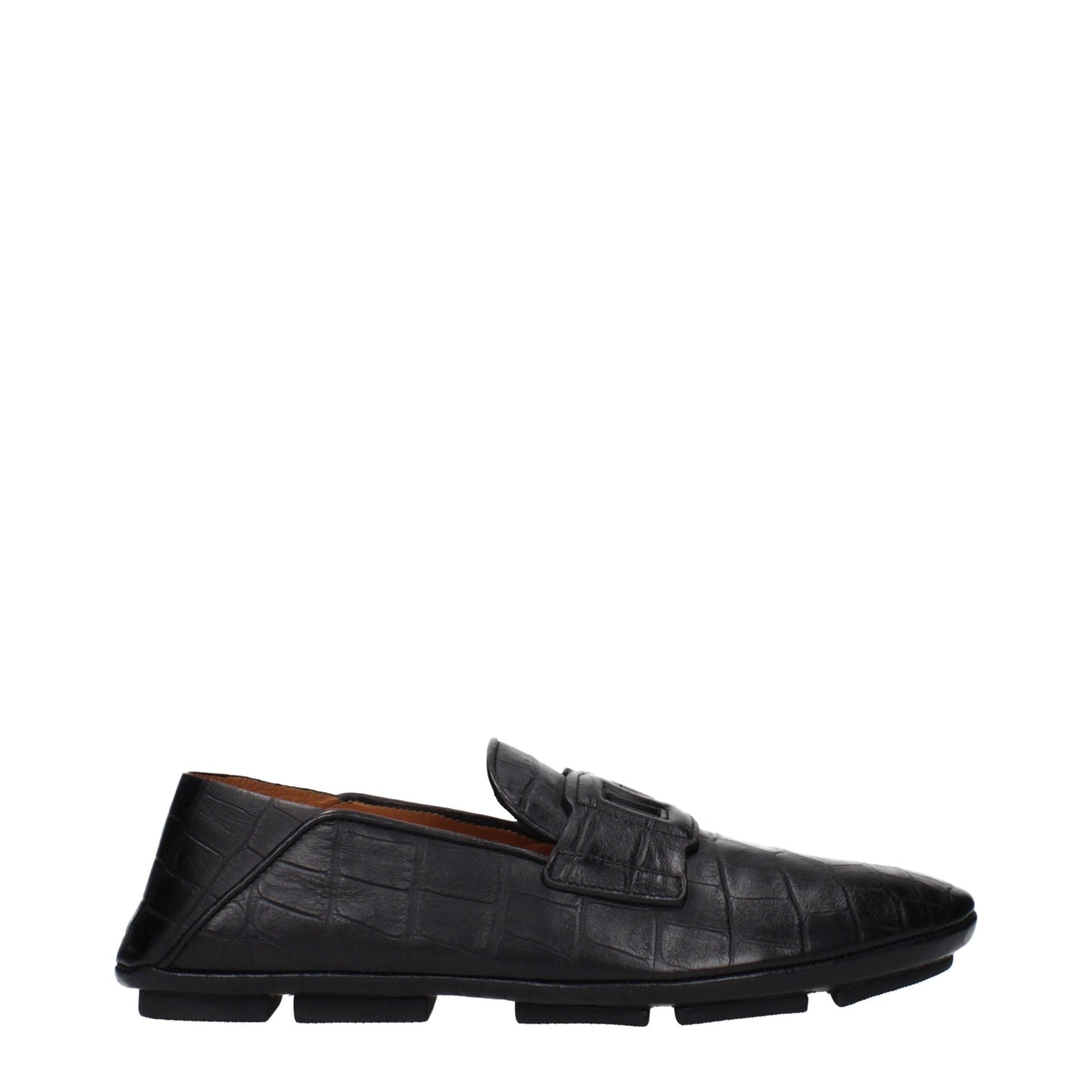 Dolce & Gabbana Black Leather Slip-On Loafers Curated Luxury Accessories by Orvyn