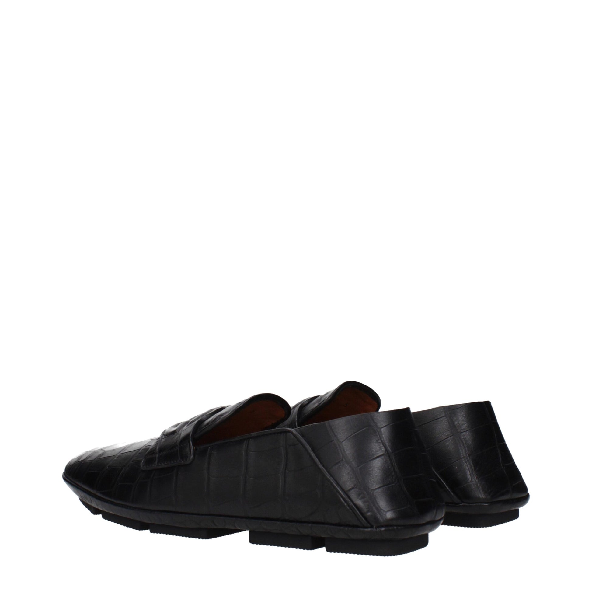 Dolce & Gabbana Black Leather Slip-On Loafers Curated Luxury Accessories by Orvyn