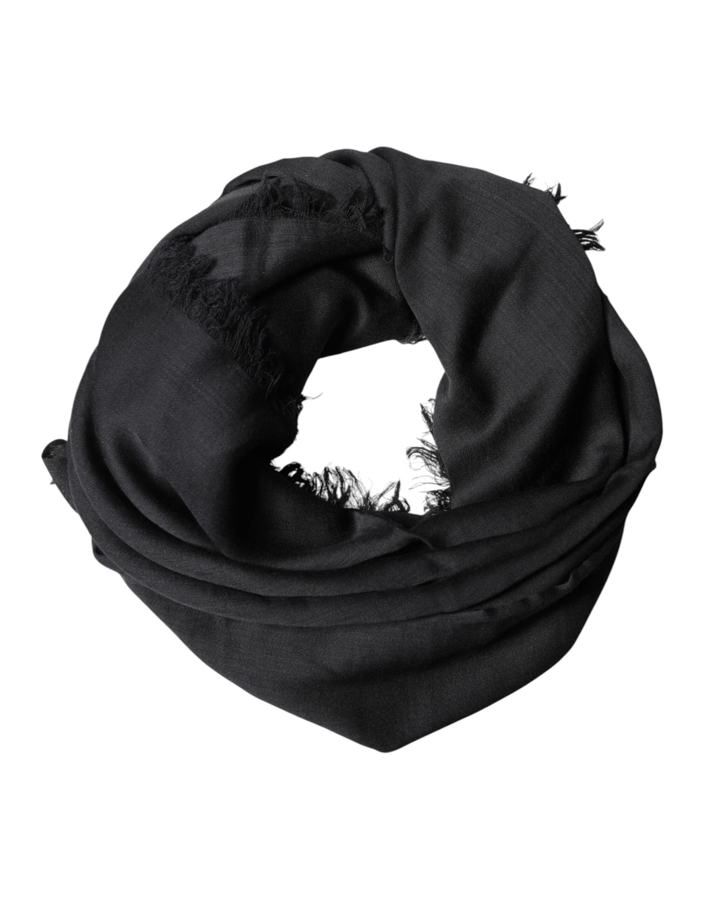 Dolce & Gabbana Black Lace Stole Neck Wrap Shawl Scarf Curated Luxury Accessories by Orvyn
