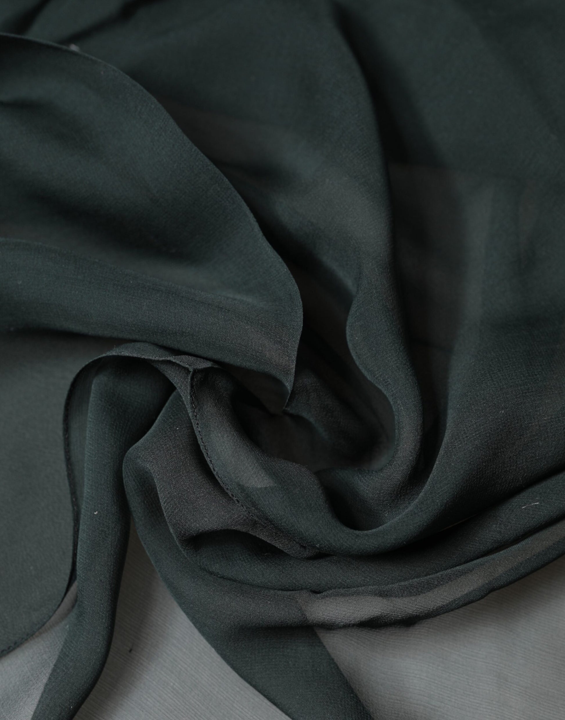 Dolce & Gabbana Dark Green Silk Neck Wrap Foulard Scarf Curated Luxury Accessories by Orvyn