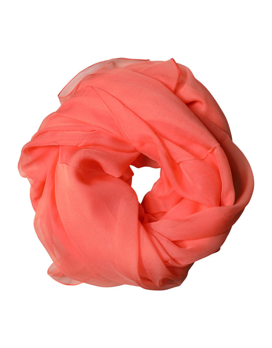 Dolce & Gabbana Orange Stole Silk Neck Wrap Shawl Men Scarf Curated Luxury Accessories by Orvyn