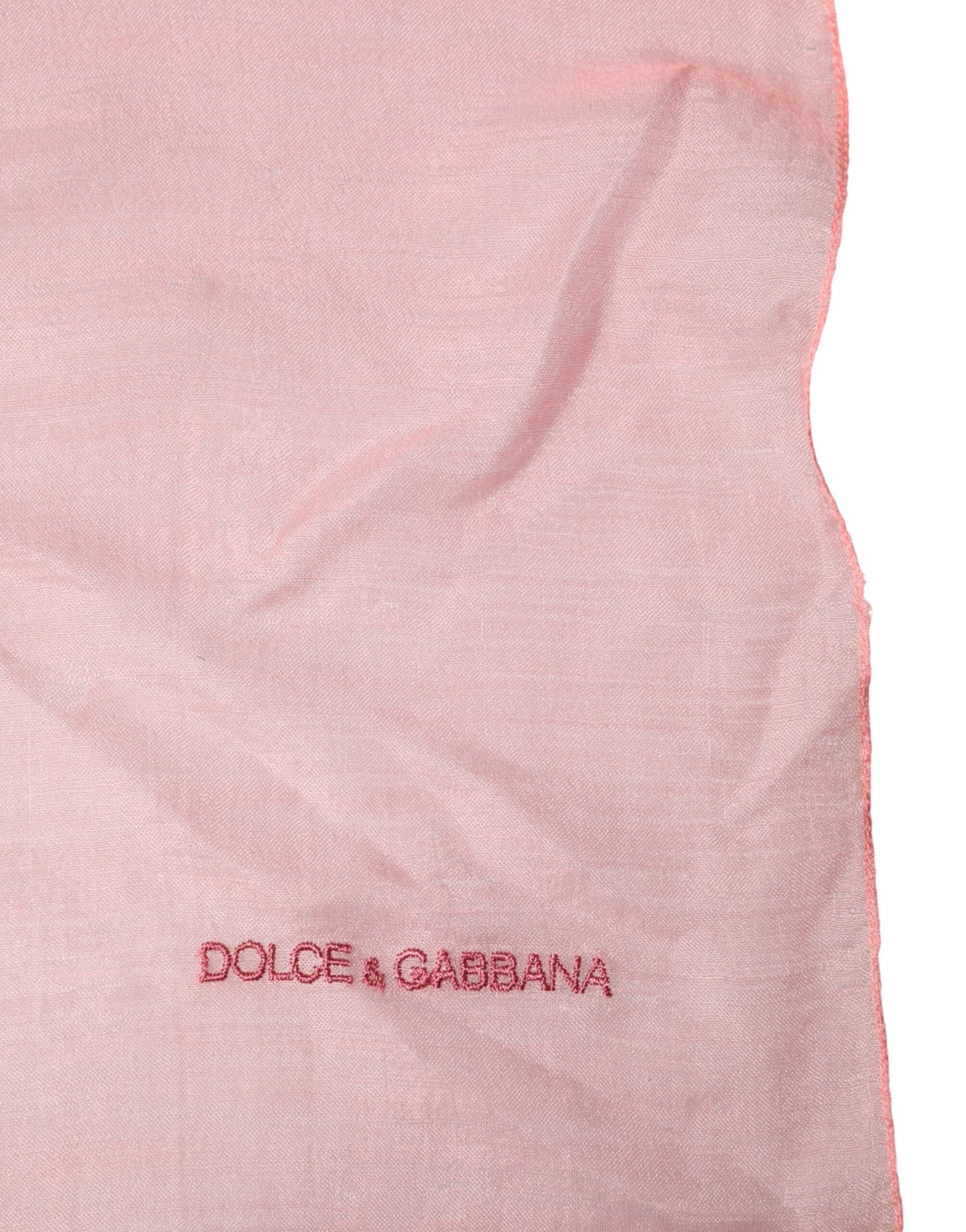 Dolce & Gabbana Light Pink Cashmere Neck Wrap Shawl Scarf Curated Luxury Accessories by Orvyn