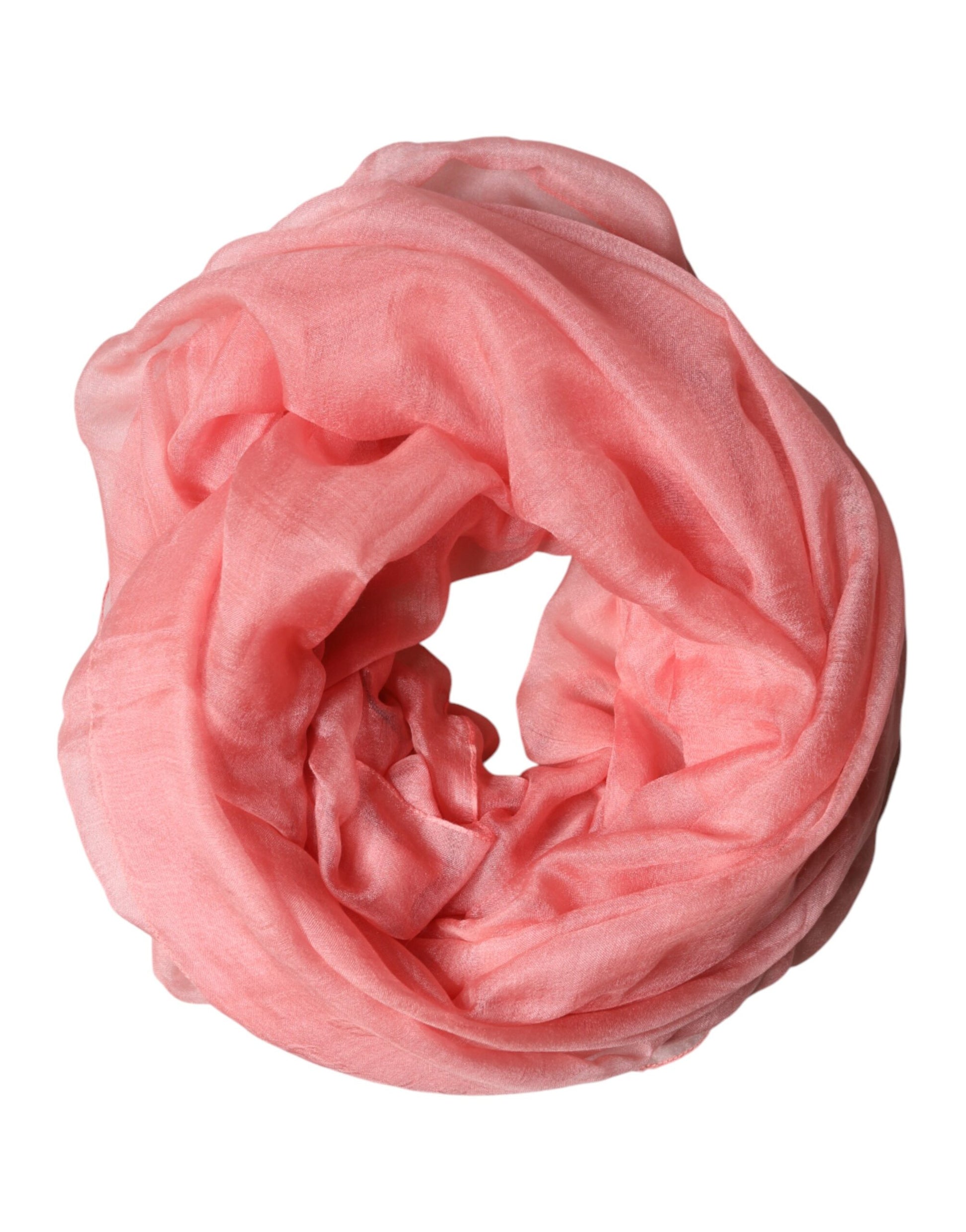 Dolce & Gabbana Light Pink Cashmere Neck Wrap Shawl Scarf Curated Luxury Accessories by Orvyn