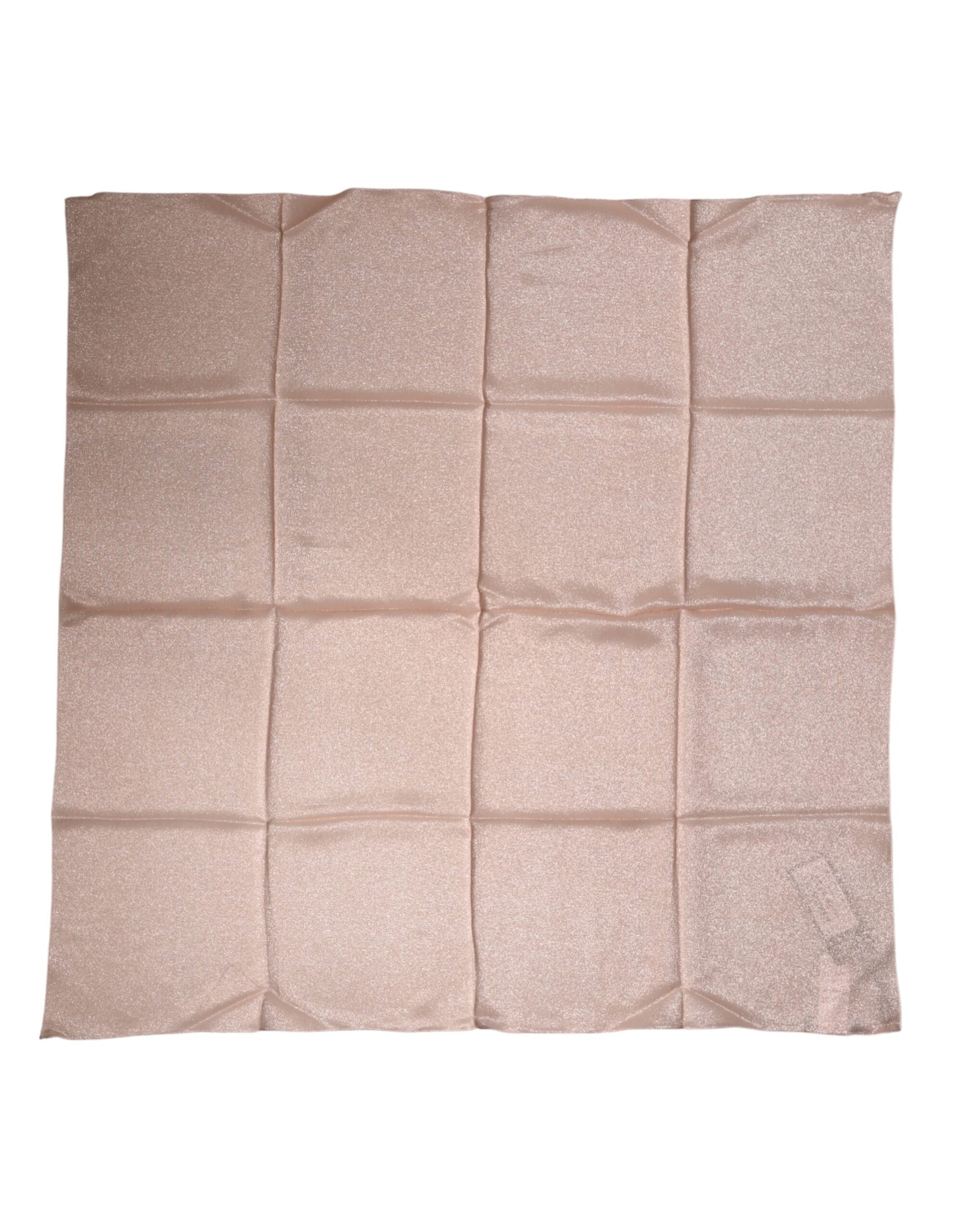 Dolce & Gabbana Light Pink Silk Blend Square Foulard 87.5cm x86.5cm Scarf Curated Luxury Accessories by Orvyn