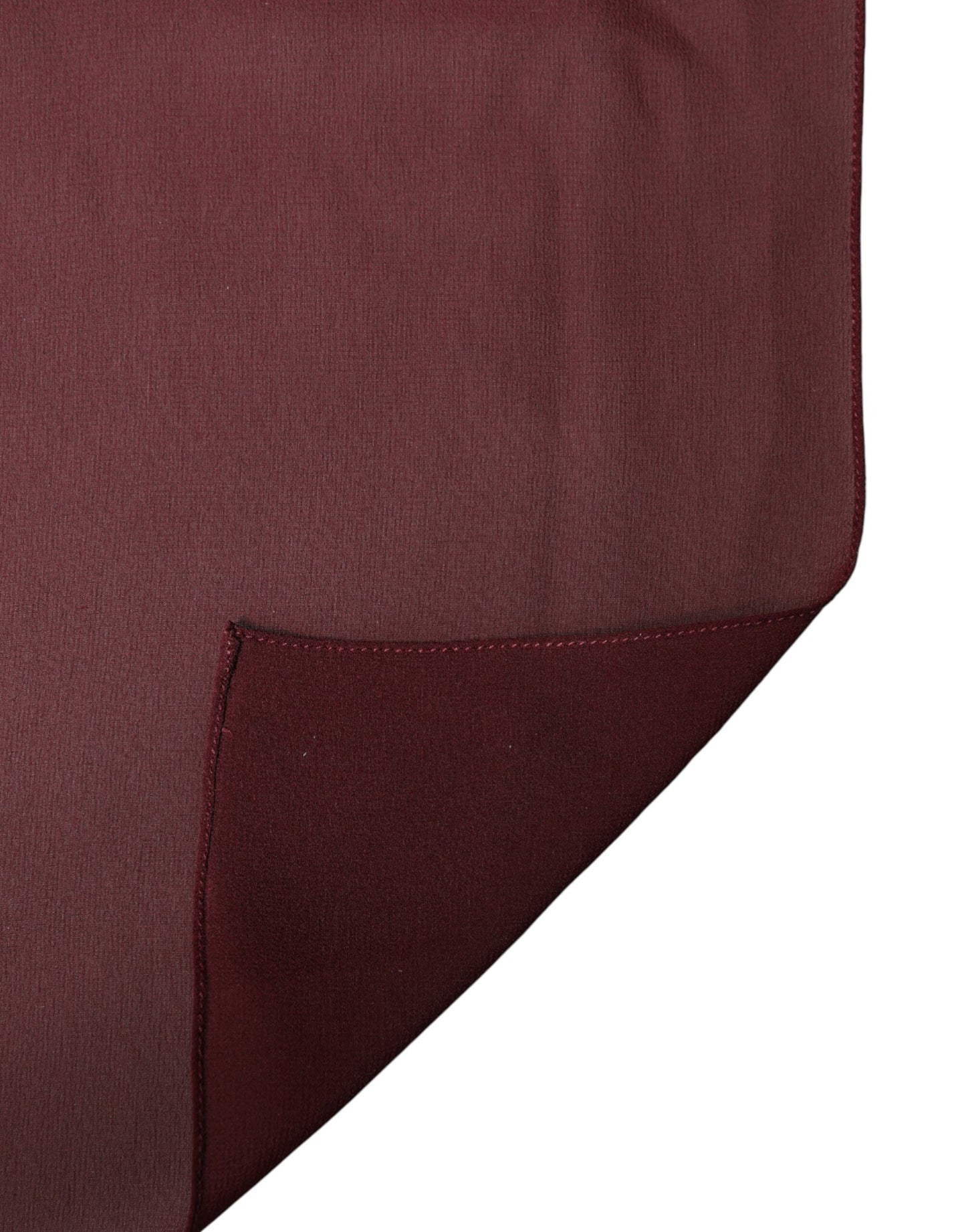 Dolce & Gabbana Maroon Silk Stole Neck Wrap Shawl Men 200cm x 130cm Scarf Curated Luxury Accessories by Orvyn