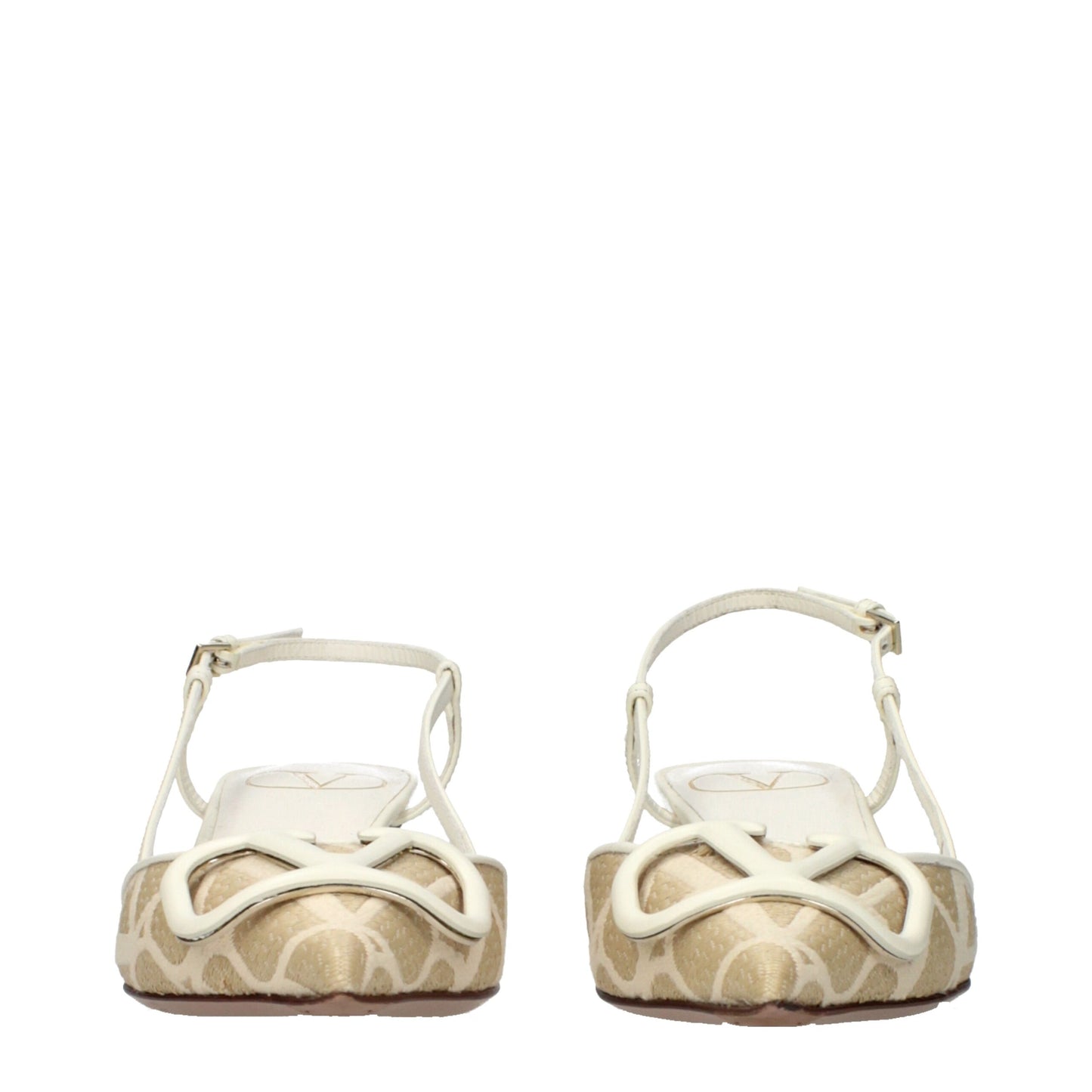 Valentino Garavani Beige Raffia Strap-On Sandals Curated Luxury Accessories by Orvyn